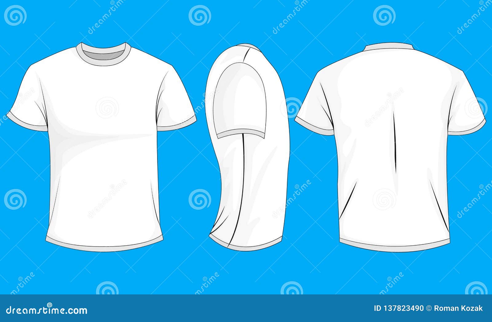 Front and Back View of a Black T-Shirt Graphic by Illustrately