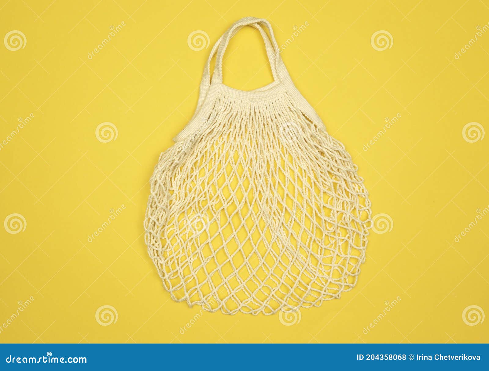 A white mesh empty bag stock photo. Image of grocery 204358068