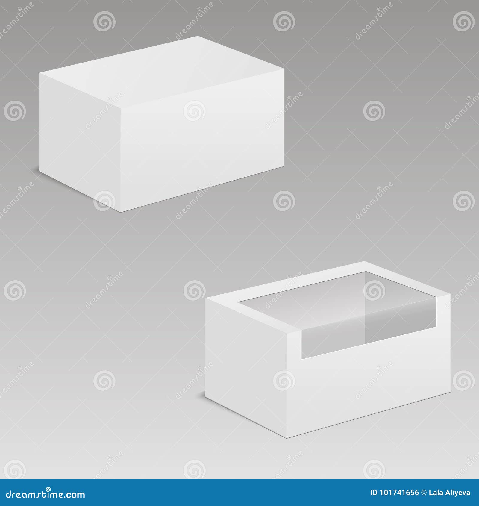Download White Mock Up Blank Cardboard Box With Window For Sandwich ...