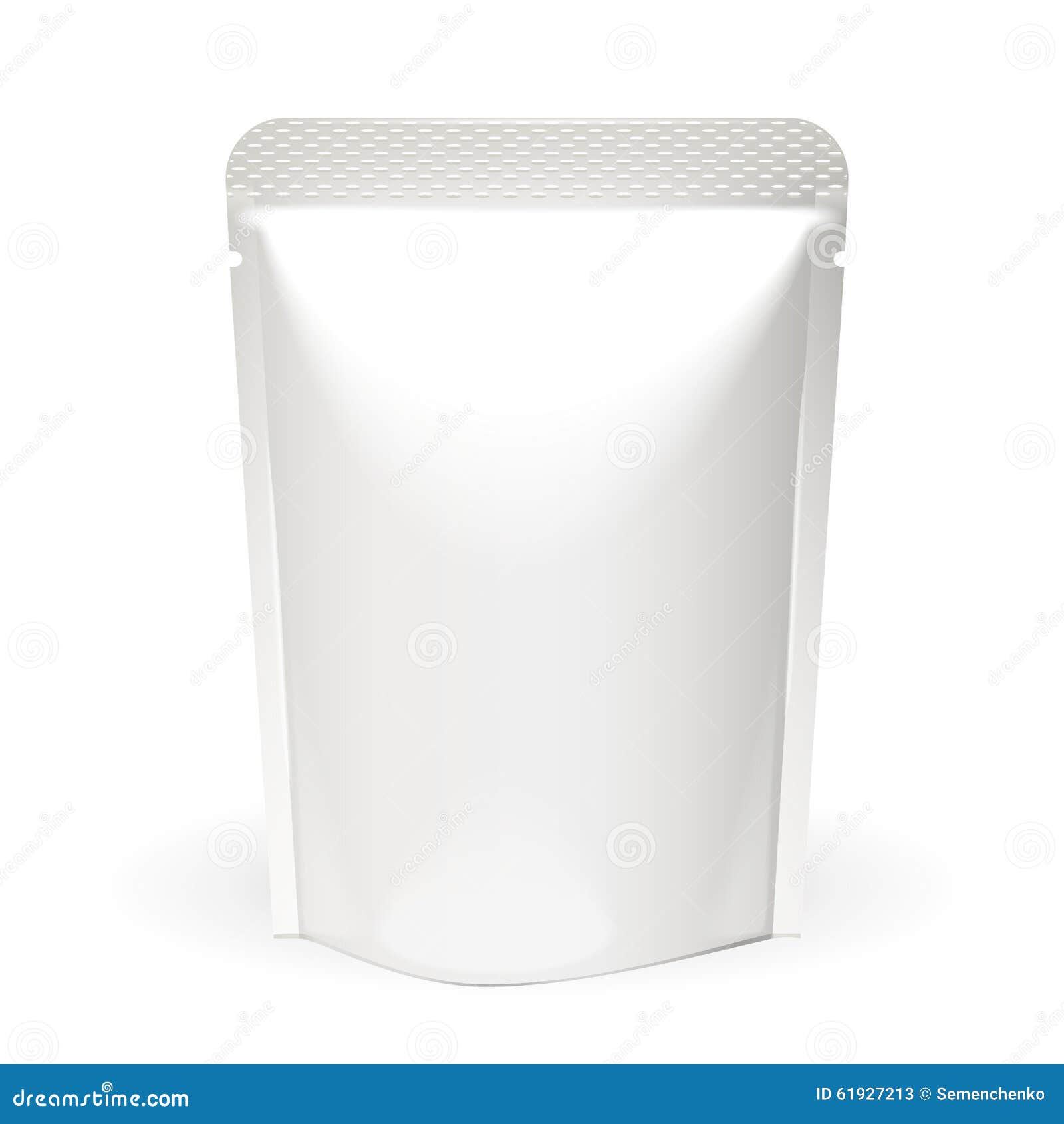 Download White Mock Up Blank Foil Food Or Drink Doypack Bag ...