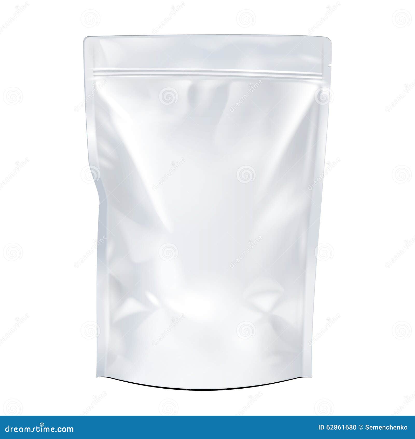 Download White Mock Up Blank Foil Food Or Drink Doypack Bag ...