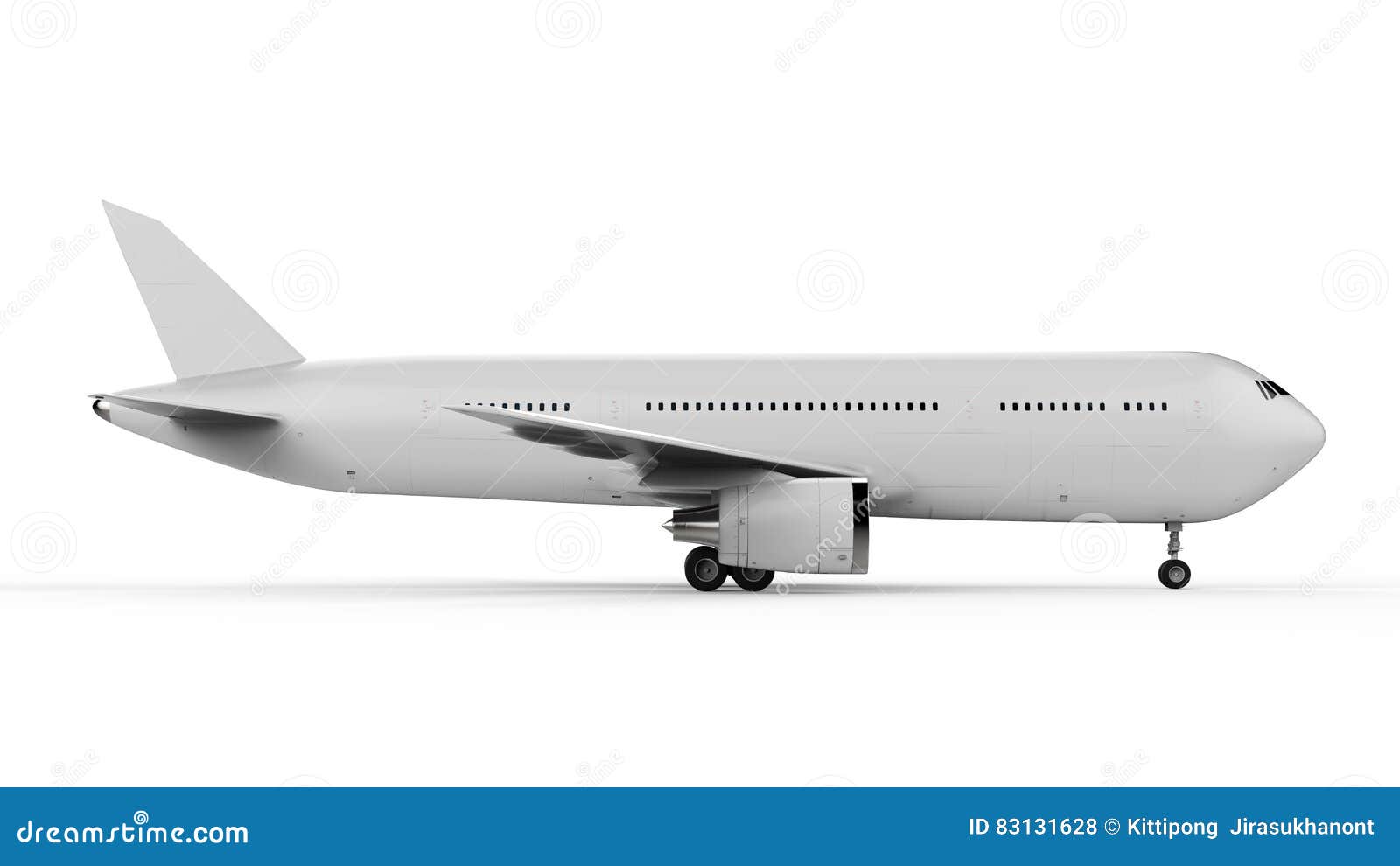 Download White mock up plane stock illustration. Illustration of ...