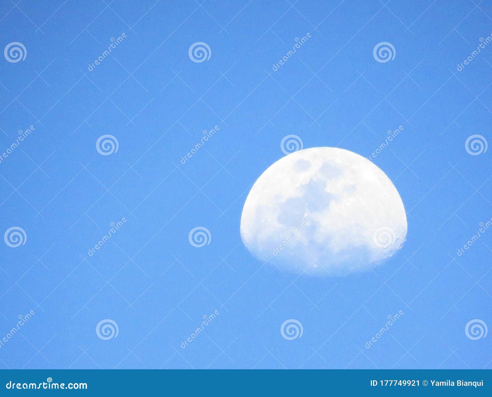 white moon in pixelated celestial sky