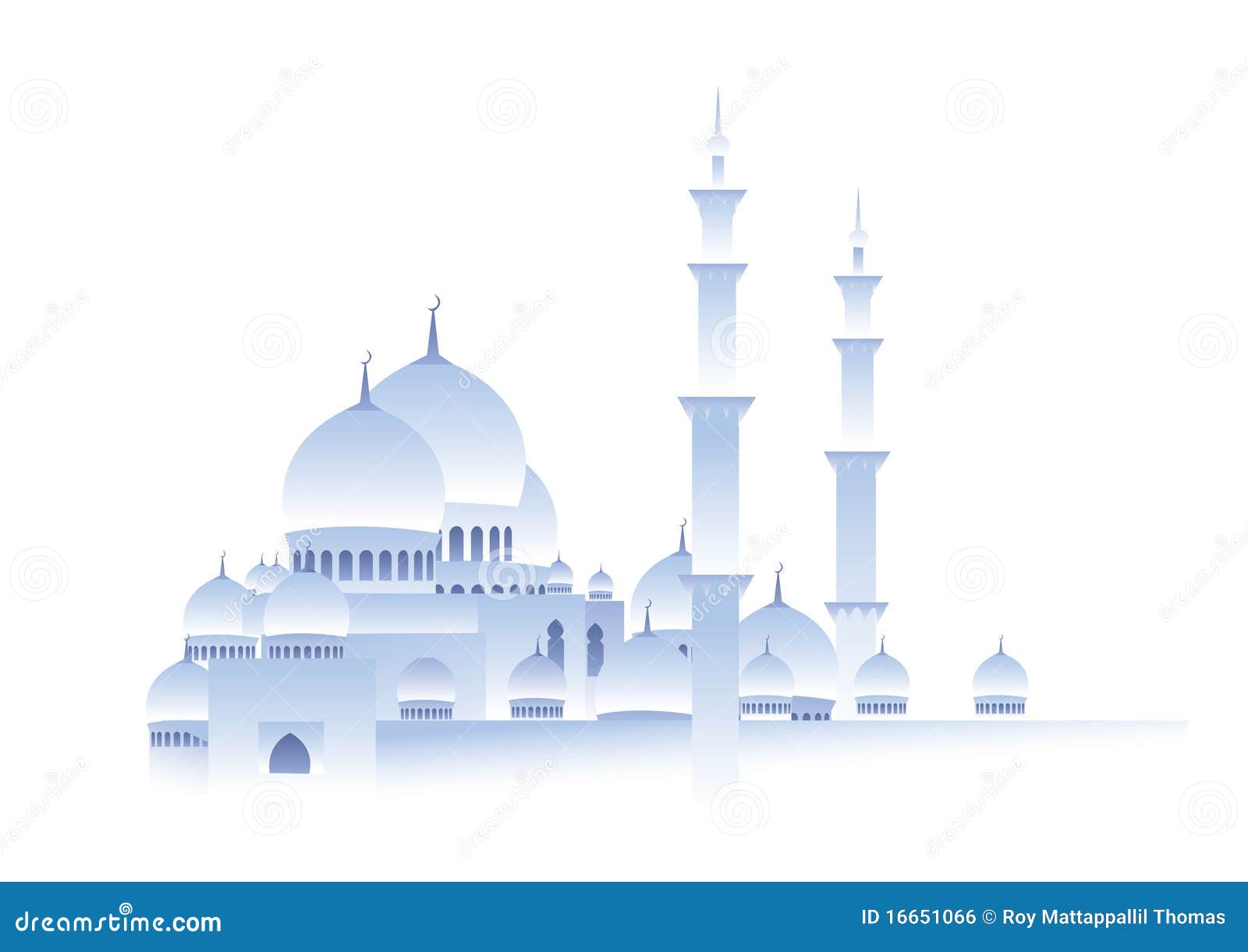 White Mosque Royalty Free Stock Image - Image: 16651066