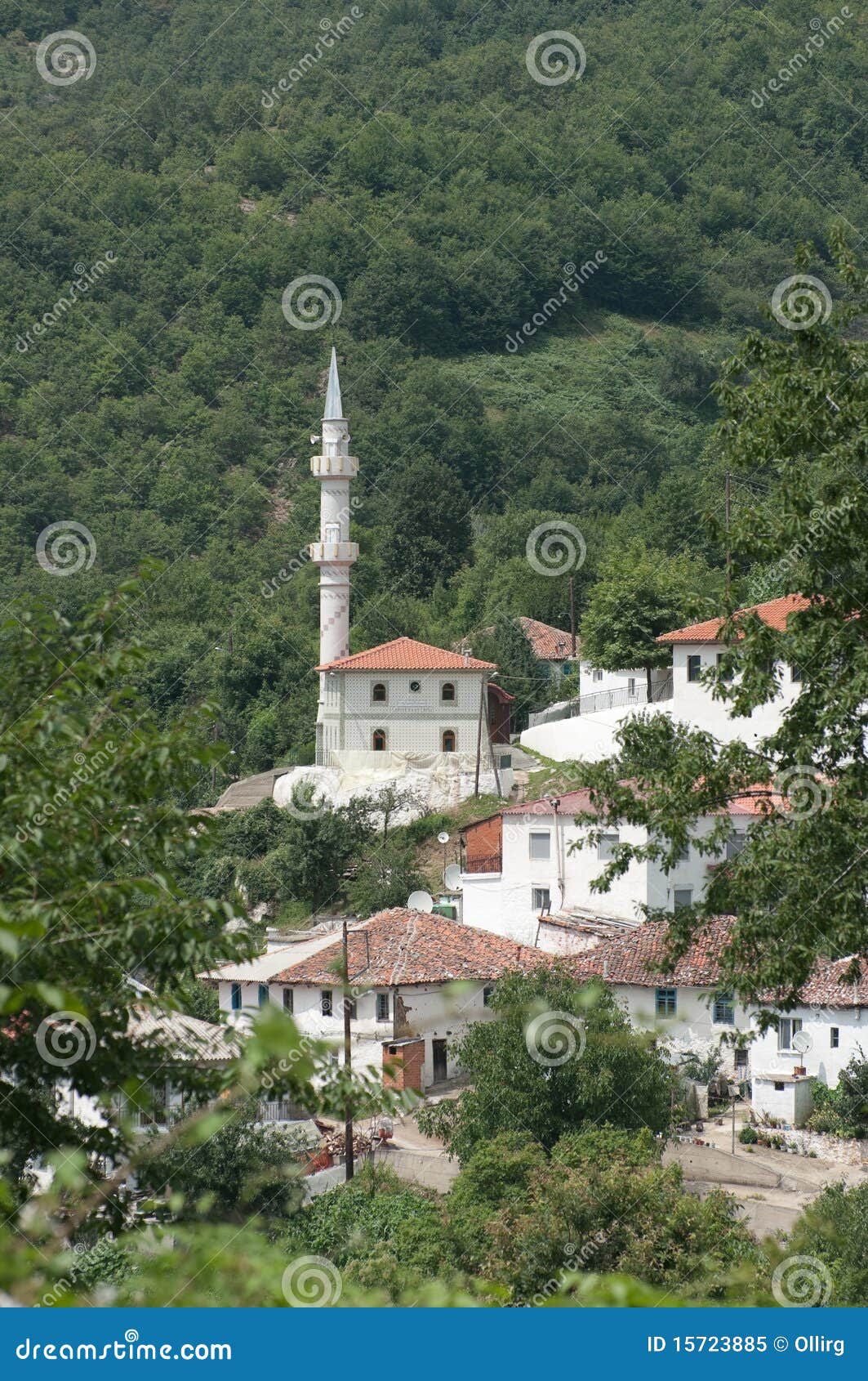 white mosque in the thrace greece