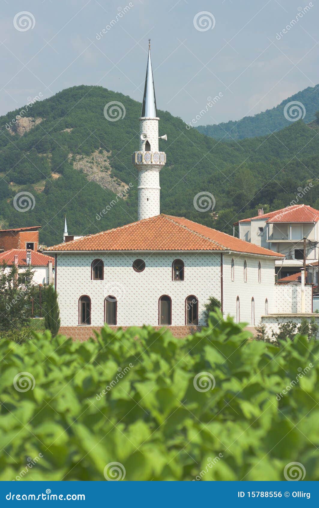 white mosque in the thrace greece