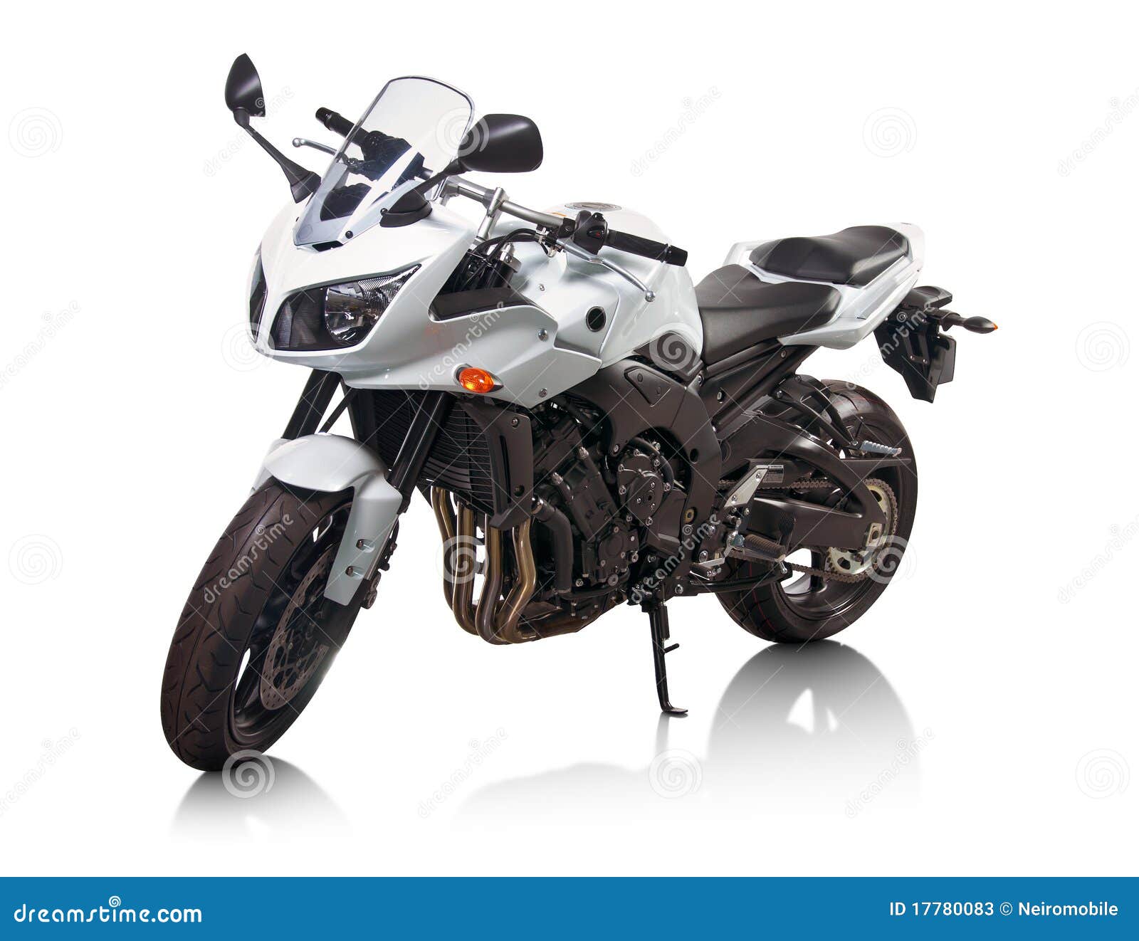 White motorcycle stock image. Image of motorcycle, object - 17780083
