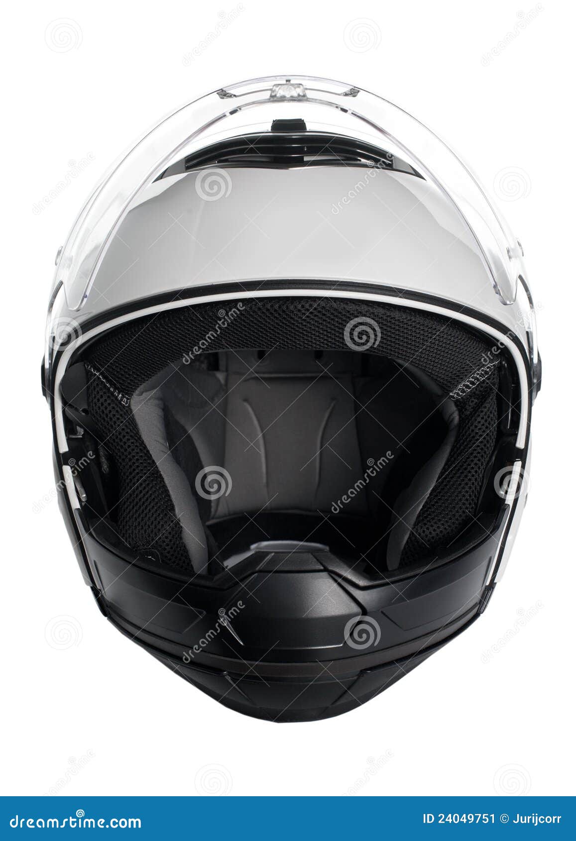 White motorcycle helmet stock image. Image of open, motorized - 24049751