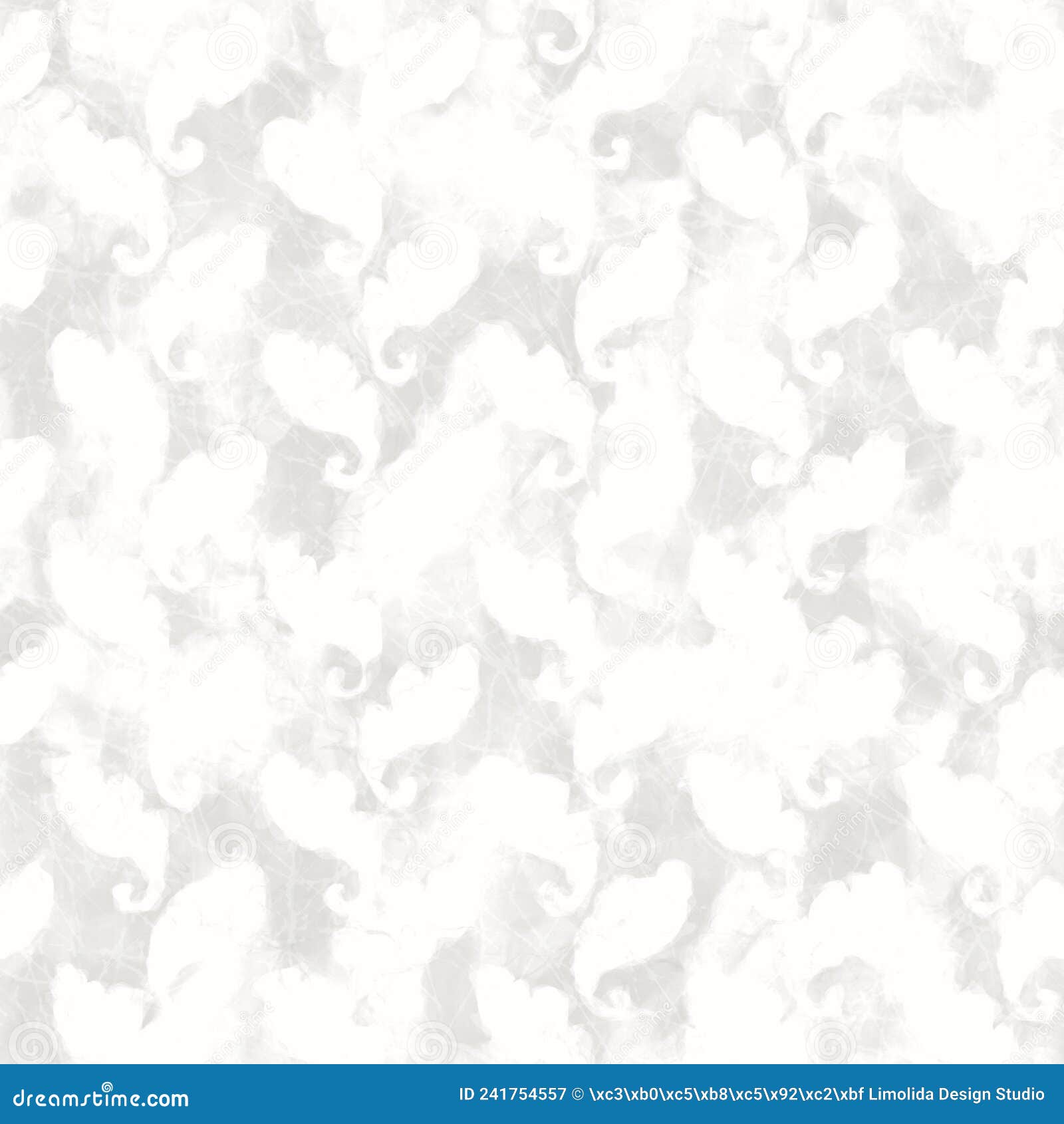 White on White Mottled Rice Paper Texture with Patterned Inclusions