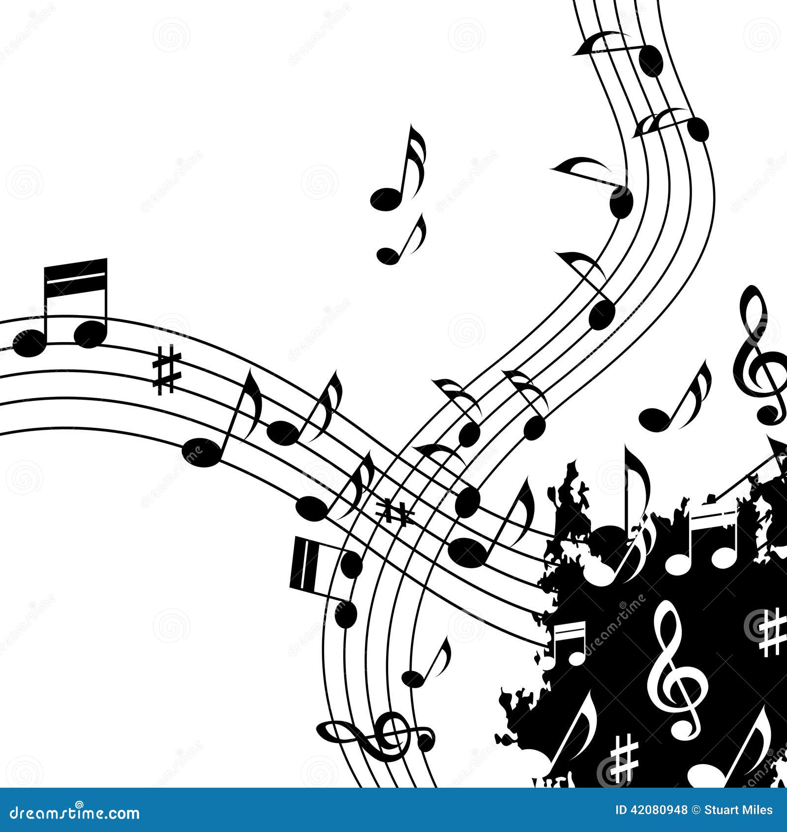 white music background shows classical jazz and tune