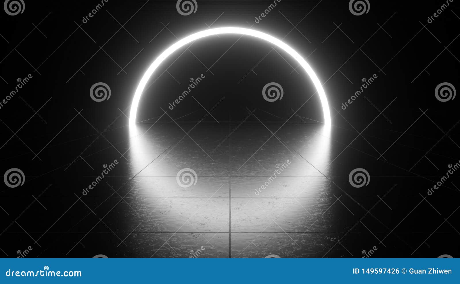 White neon light stock illustration. Illustration of darkness - 149597426