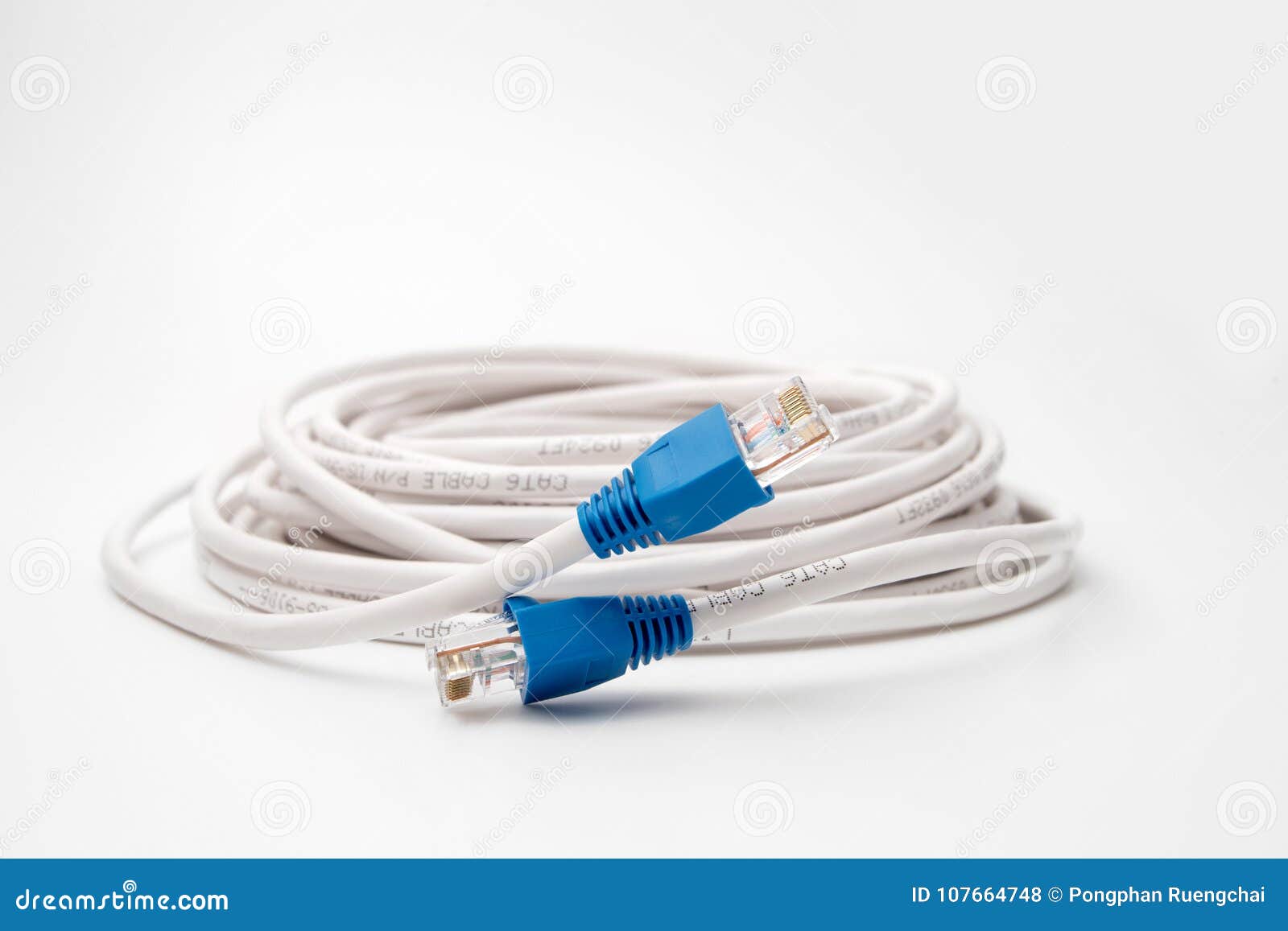 White network cable stock photo. Image of line, digital 107664748