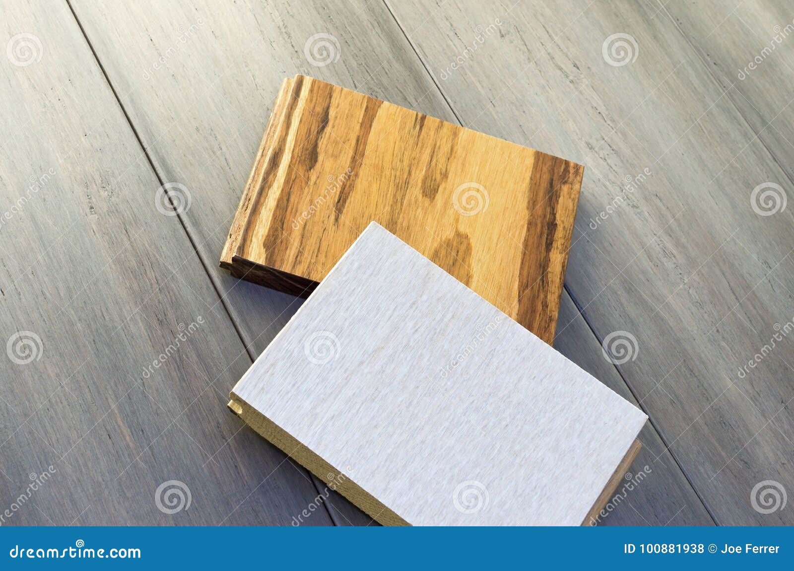 White Oak And Eucalyptus Floor Samples Stock Photo Image Of Wood
