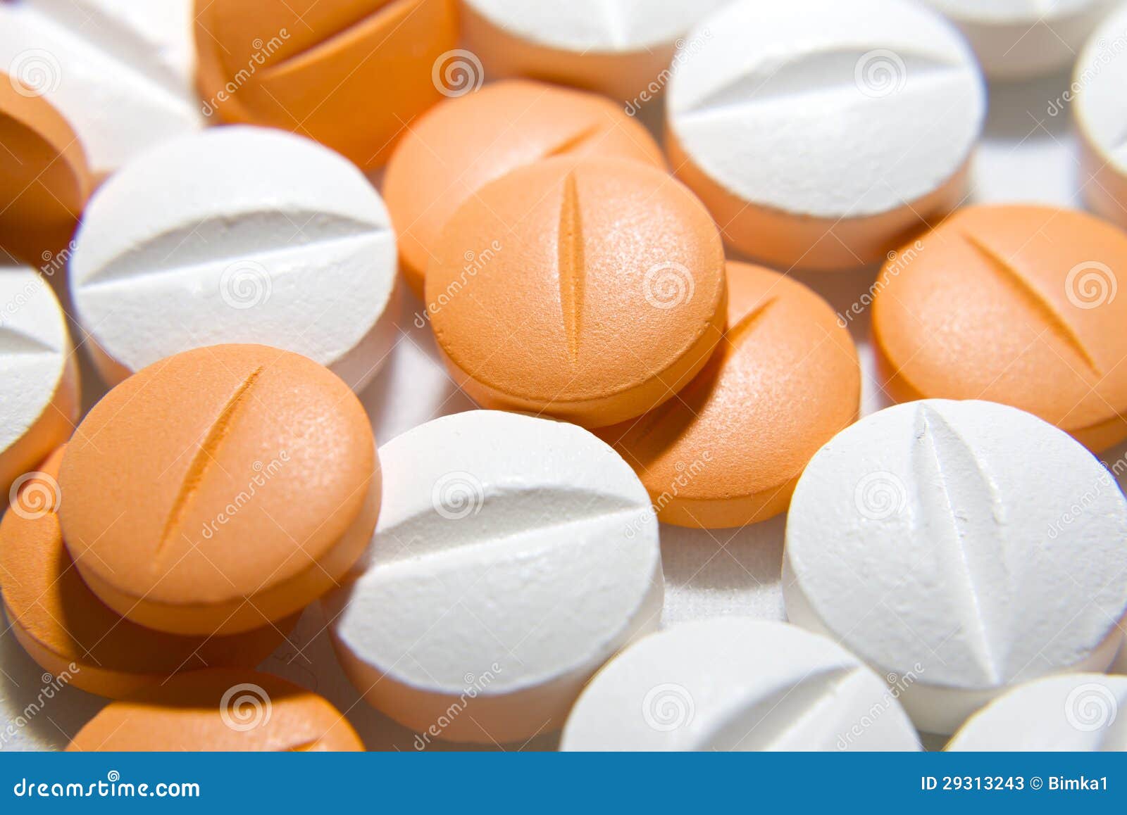White and orange pills stock image. Image of orange, addiction 29313243