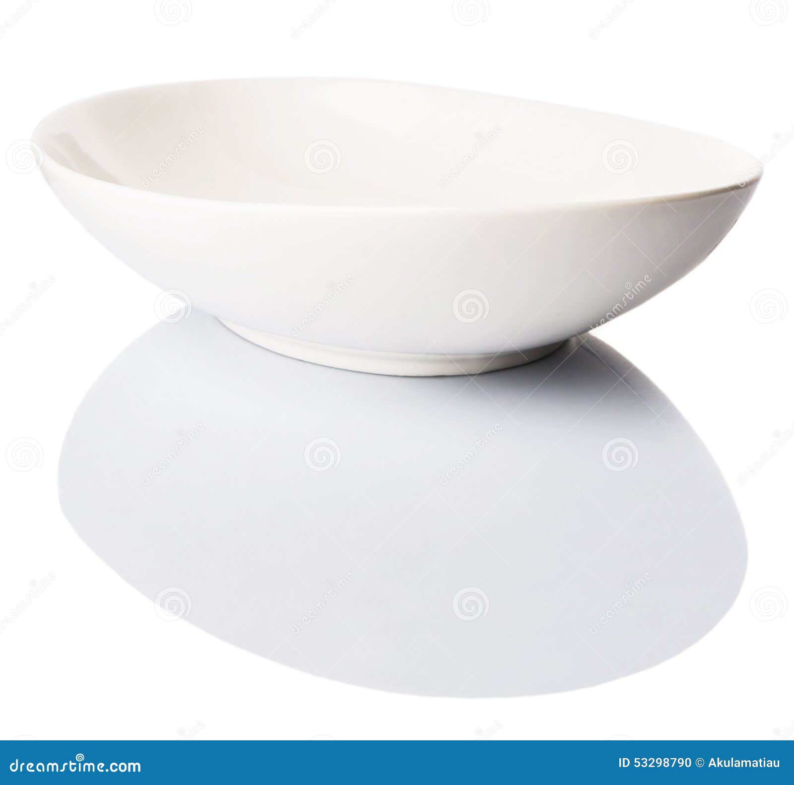 White Oval Bowl VII stock photo. Image of bowl, dinner 53298790
