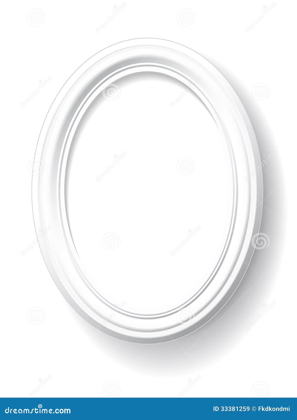 Oval Frame With Cartoon Baby Vector Illustration | CartoonDealer.com