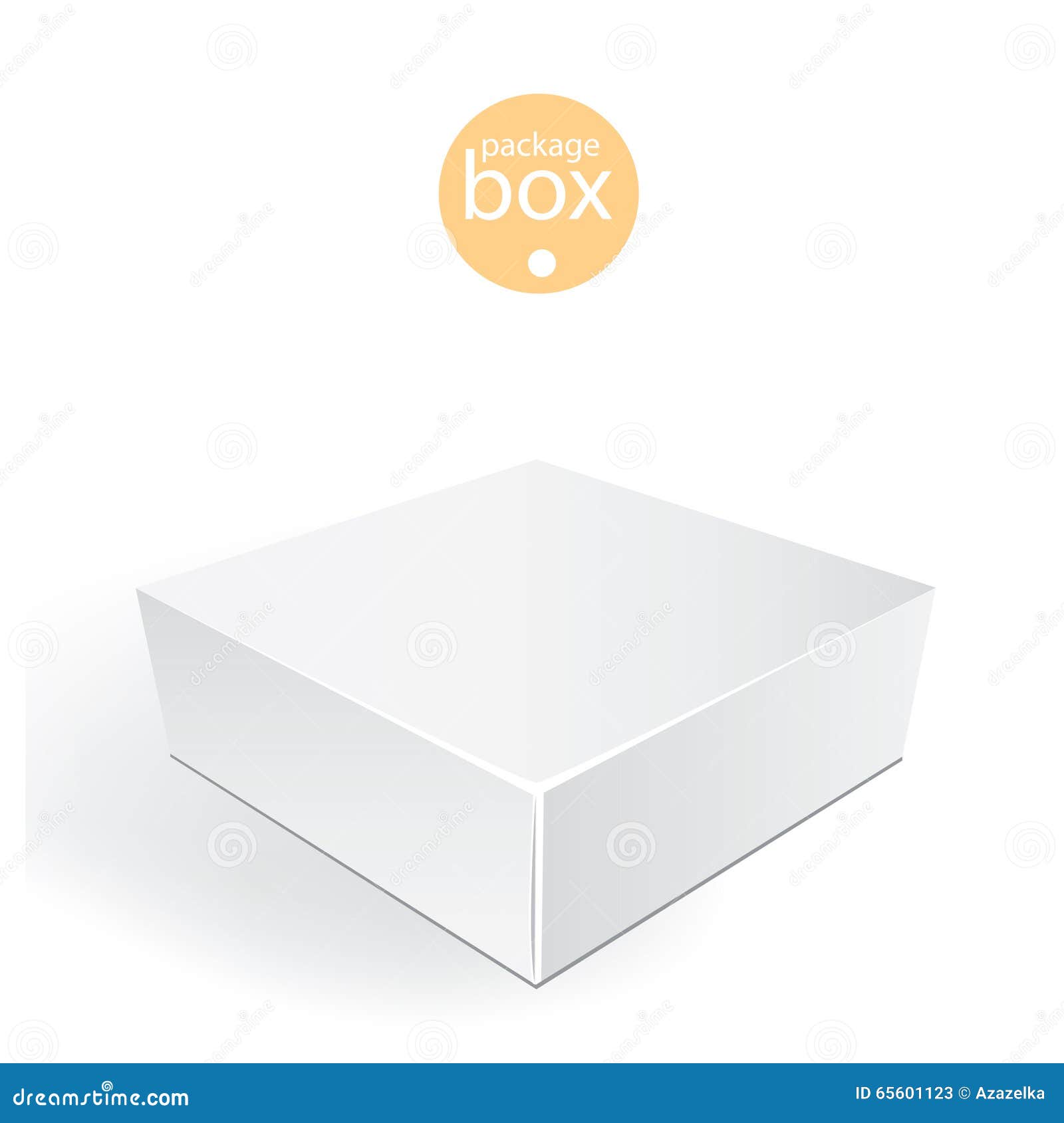 white package box. packaging mock up template.