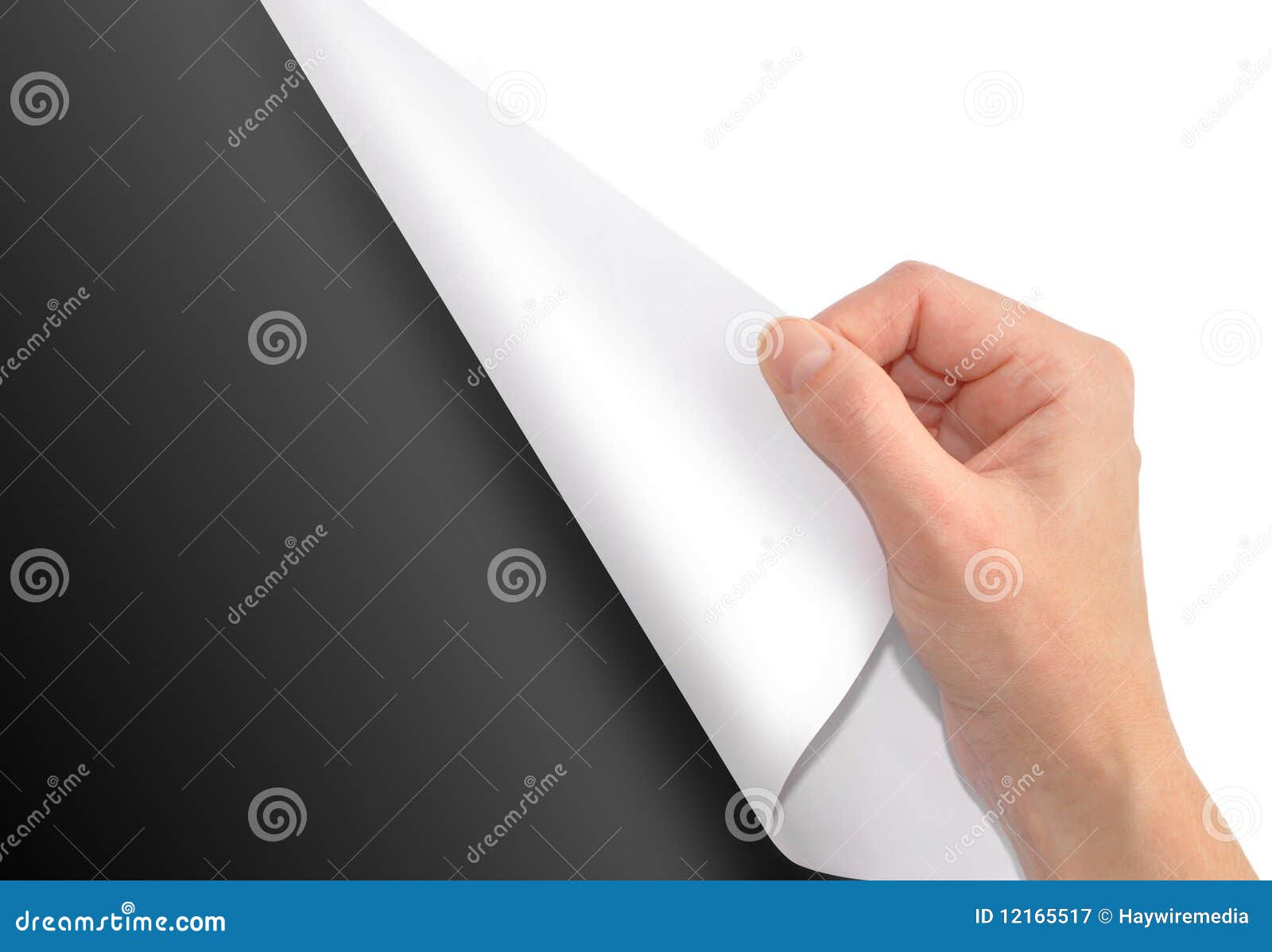 White Page Turning on Black Background Stock Image Image of hand, author 12165517