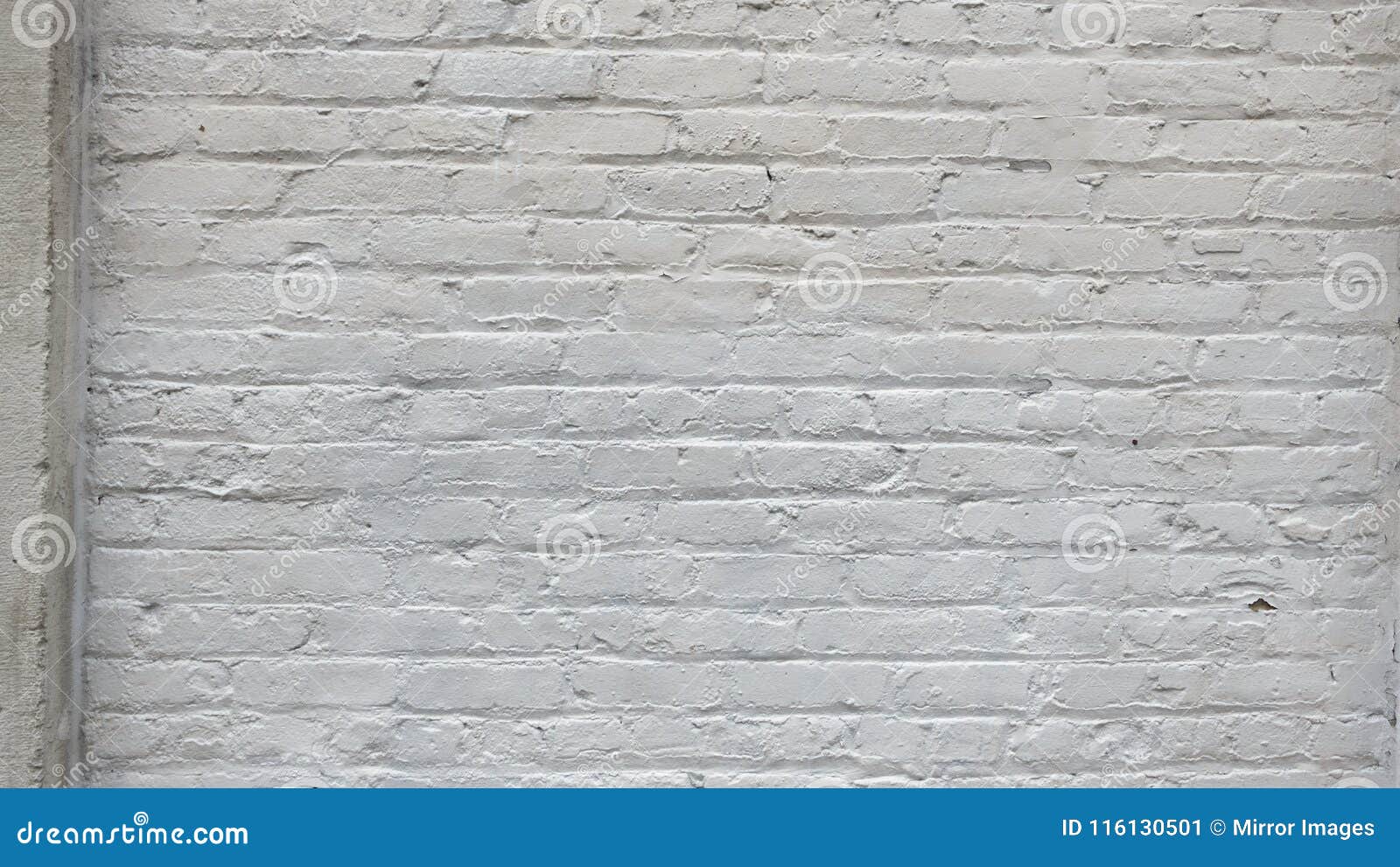 White Painted Over Brick Wall And Brick Pattern Backdrop