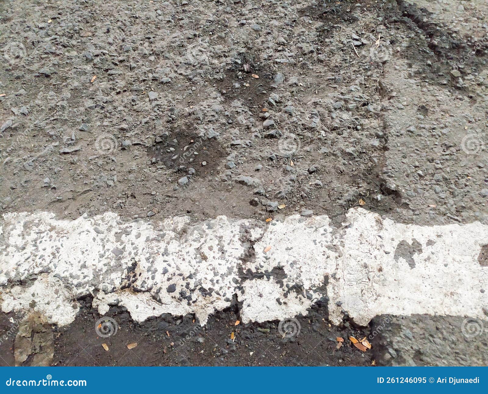 Road markings stock image. Image of sand, marking, paint 261246095