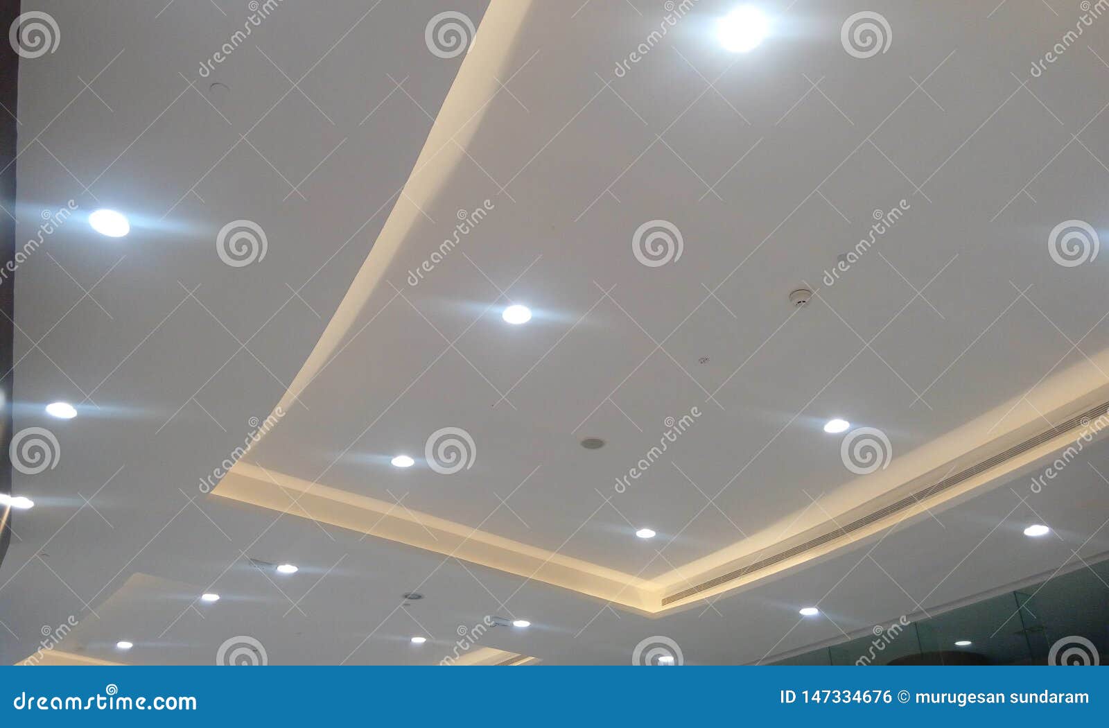 Gypsum False Ceiling and Coves Stock Photo - Image of decoration ...