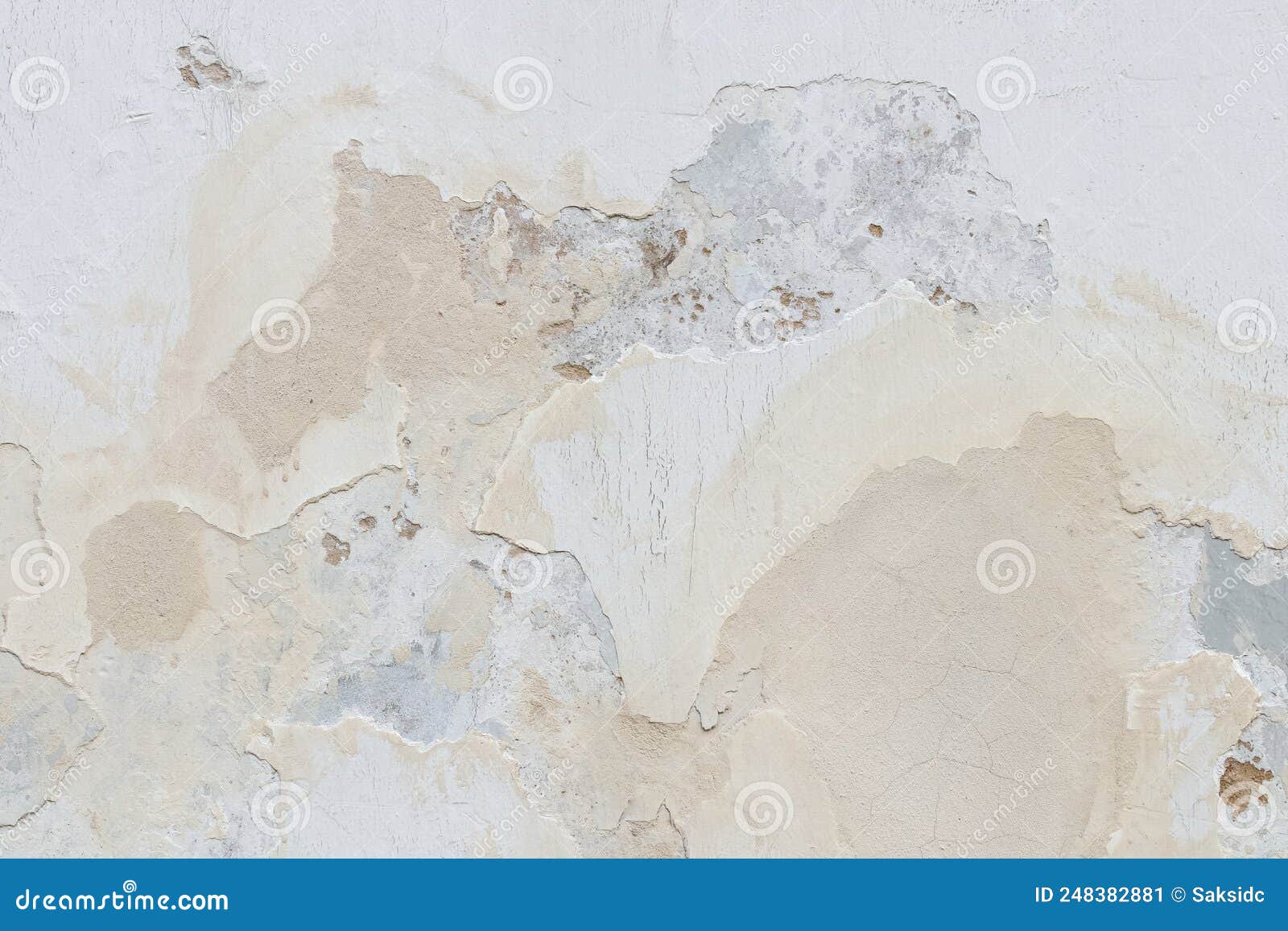 White Painted and Plaster of Wall is Peeling Stock Image Image of