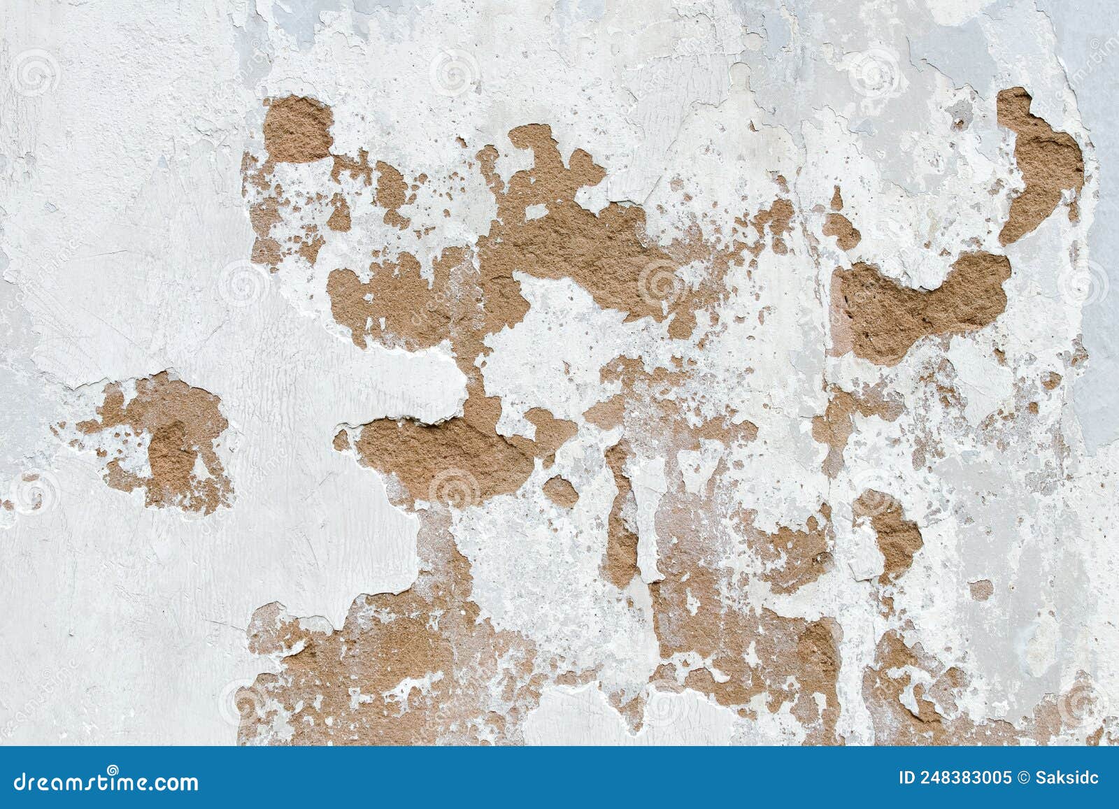 White Painted and Plaster of Wall is Peeling Stock Image Image of