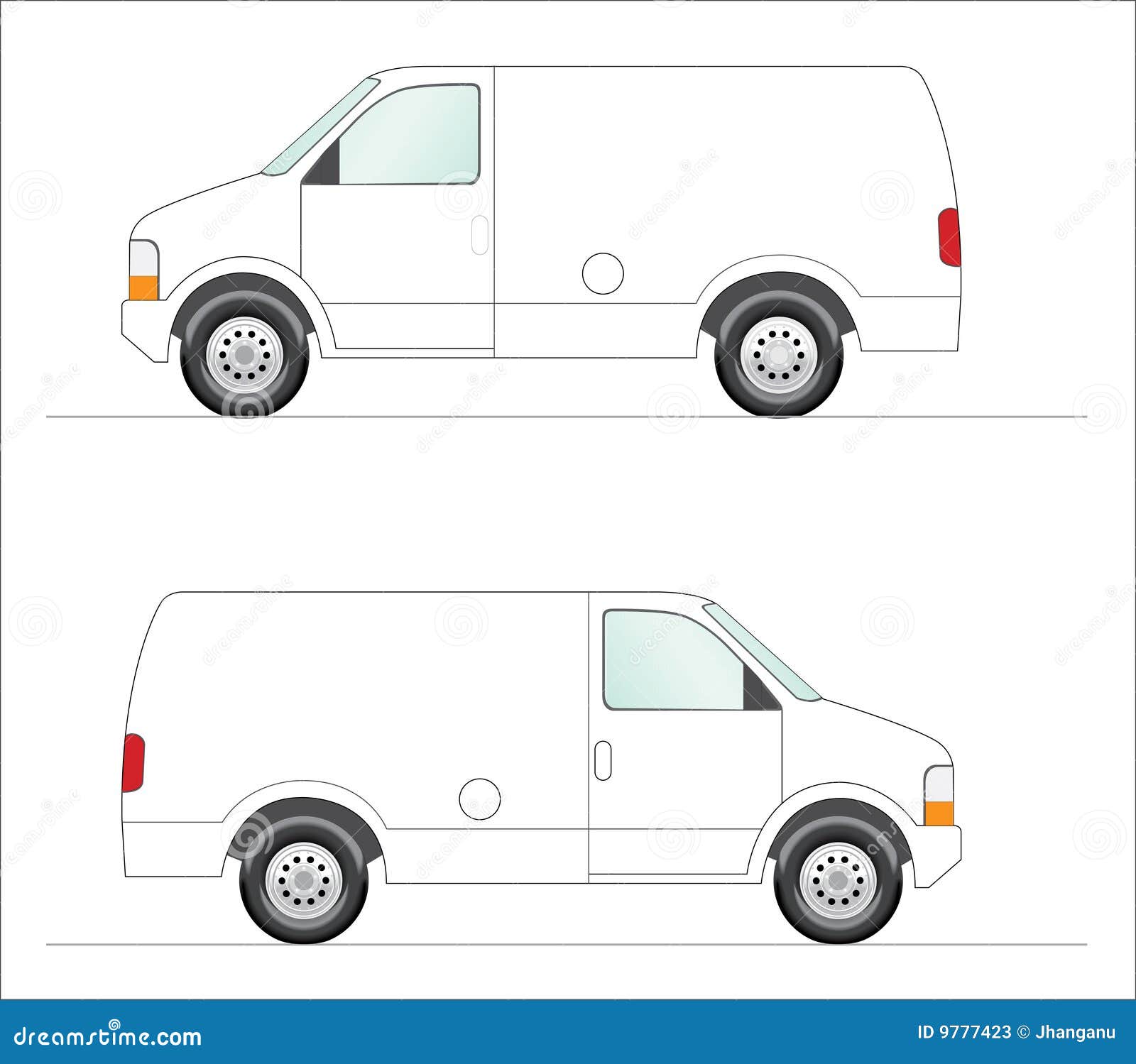 white panel van