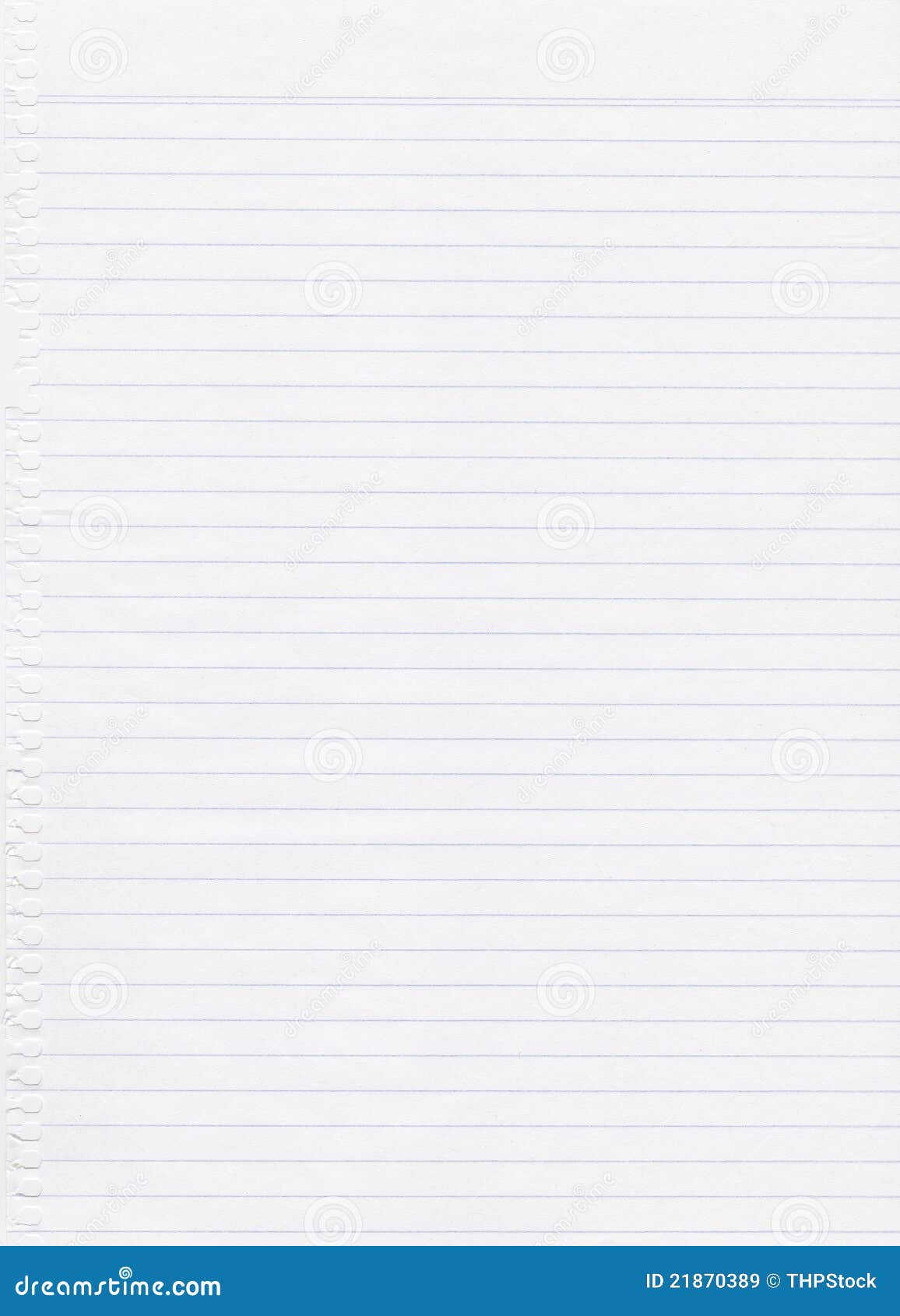 White lined paper