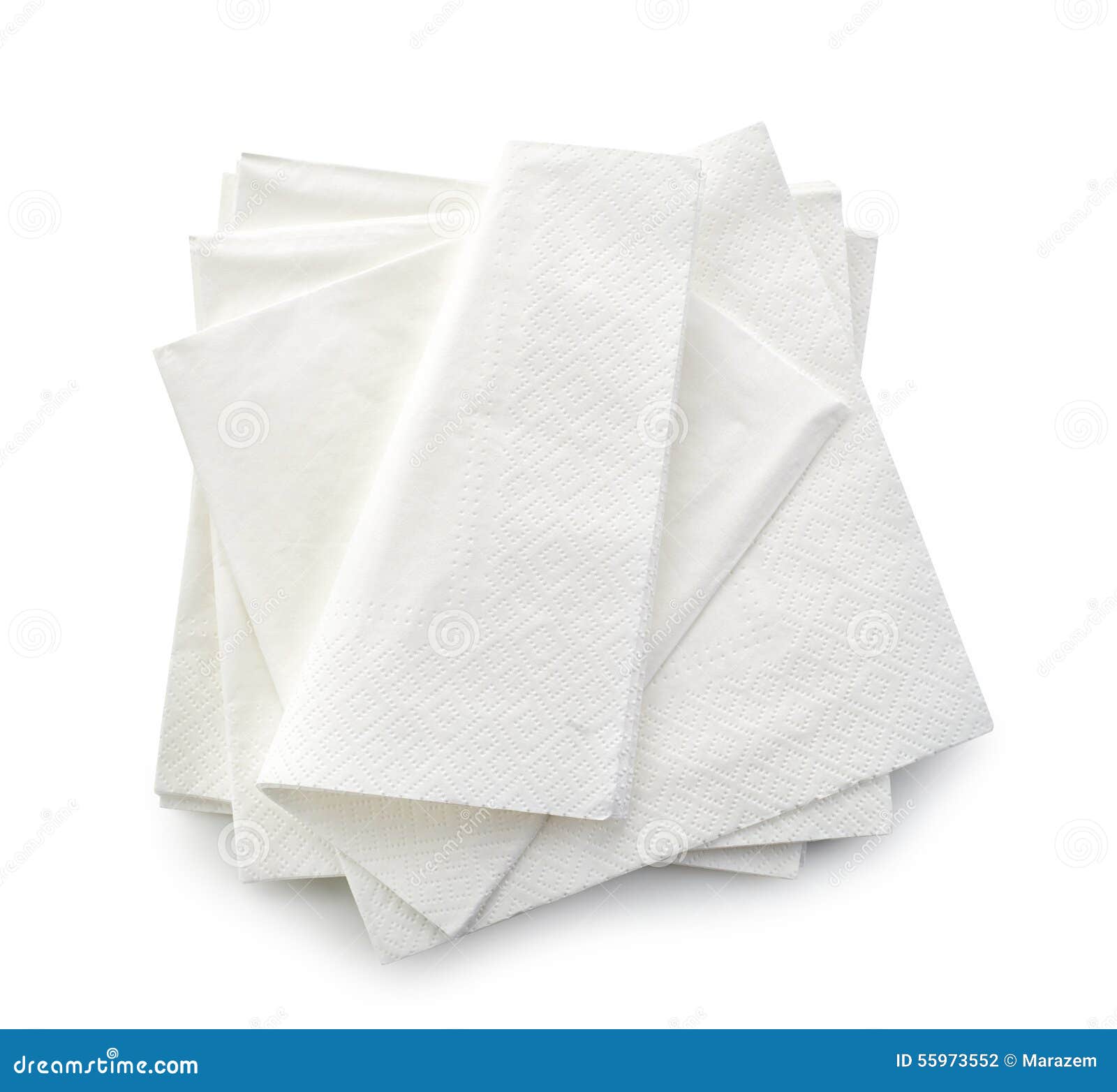 White paper napkins stock photo. Image of banquet, food 55973552