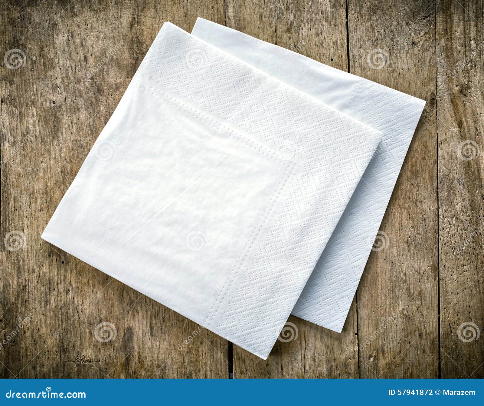 White paper napkins stock photo. Image of angle, tablecloth - 57941872