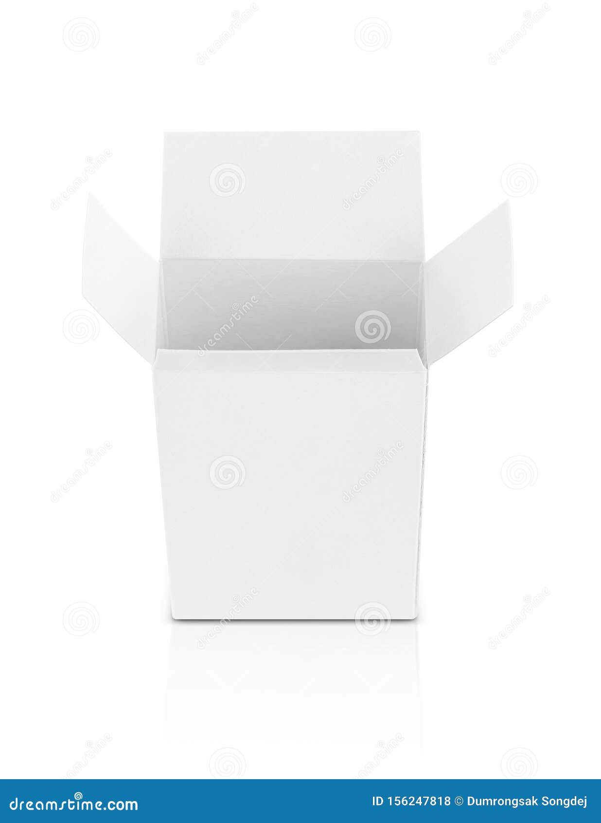 Download White Paper Opened Box For Products Design Mock-up Stock ...