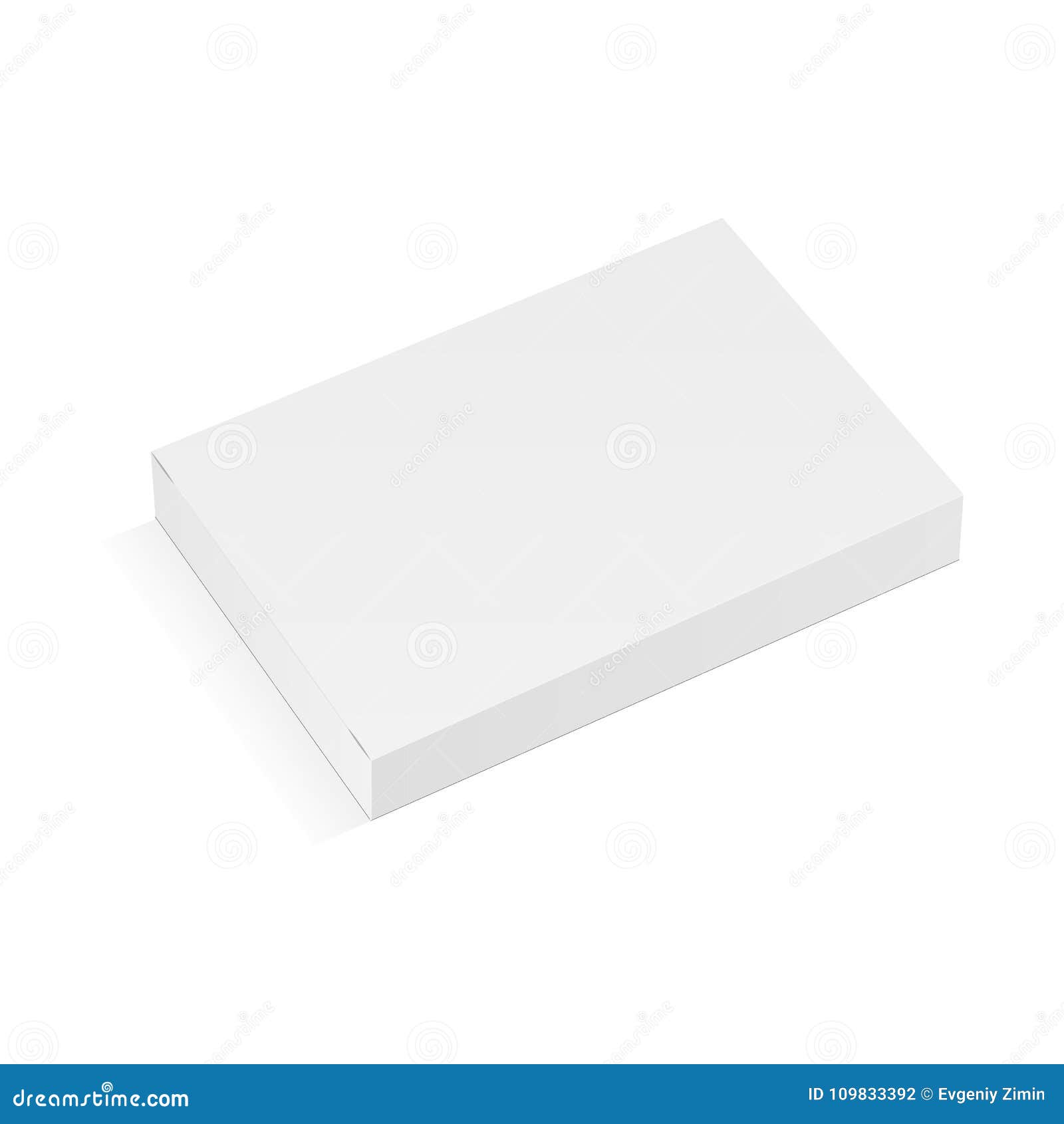 Download Rectangular box mockup stock vector. Illustration of half ...