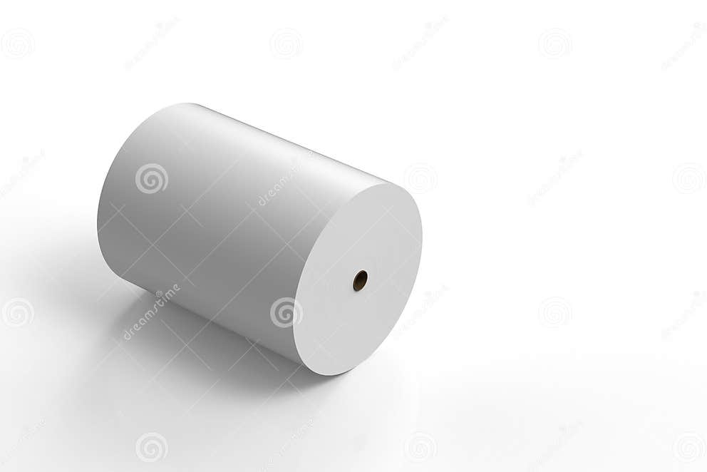 White paper roll stock illustration. Illustration of office 200587819