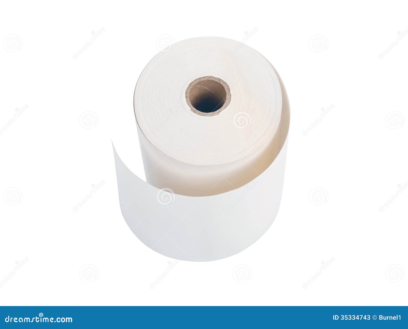 White paper roll stock image. Image of scroll, remote 35334743