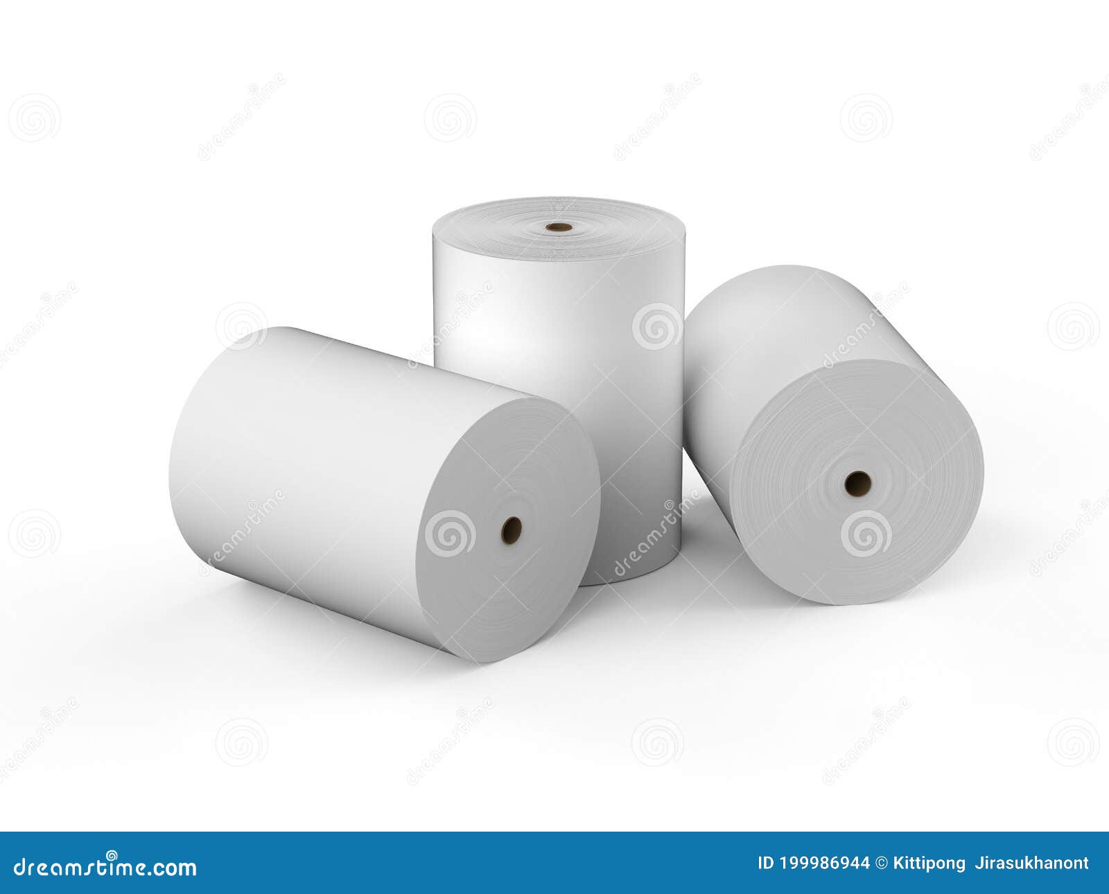 White paper rolls stock illustration. Illustration of roll 199986944