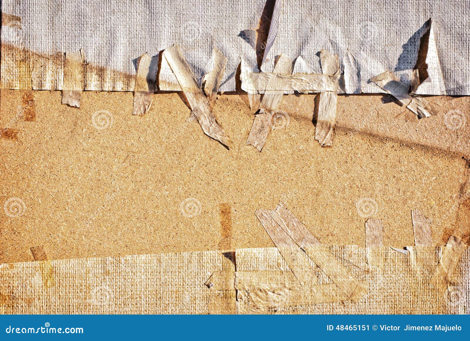 White paper stuck on wood stock image. Image of parchment 48465151