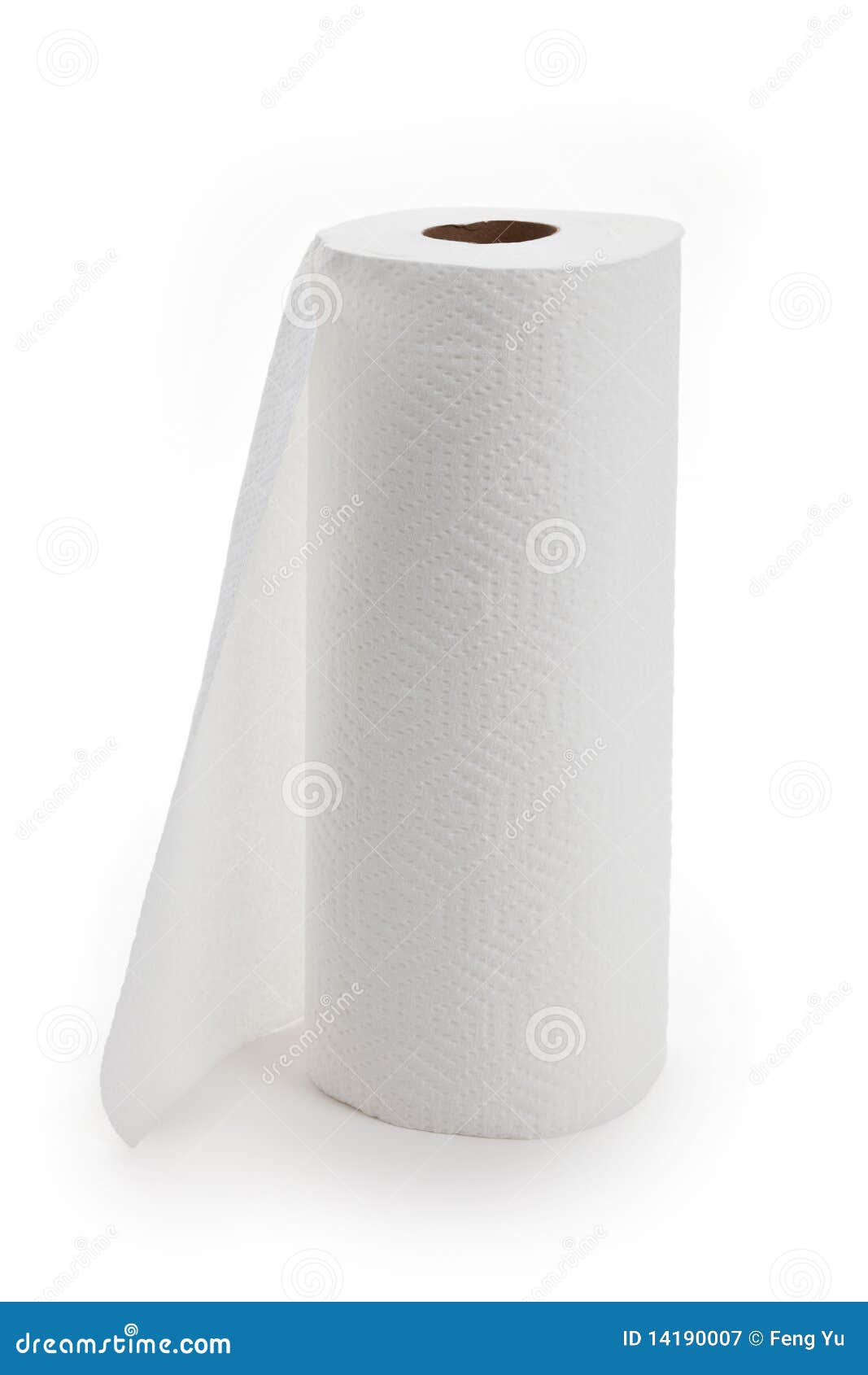 white paper towel roll