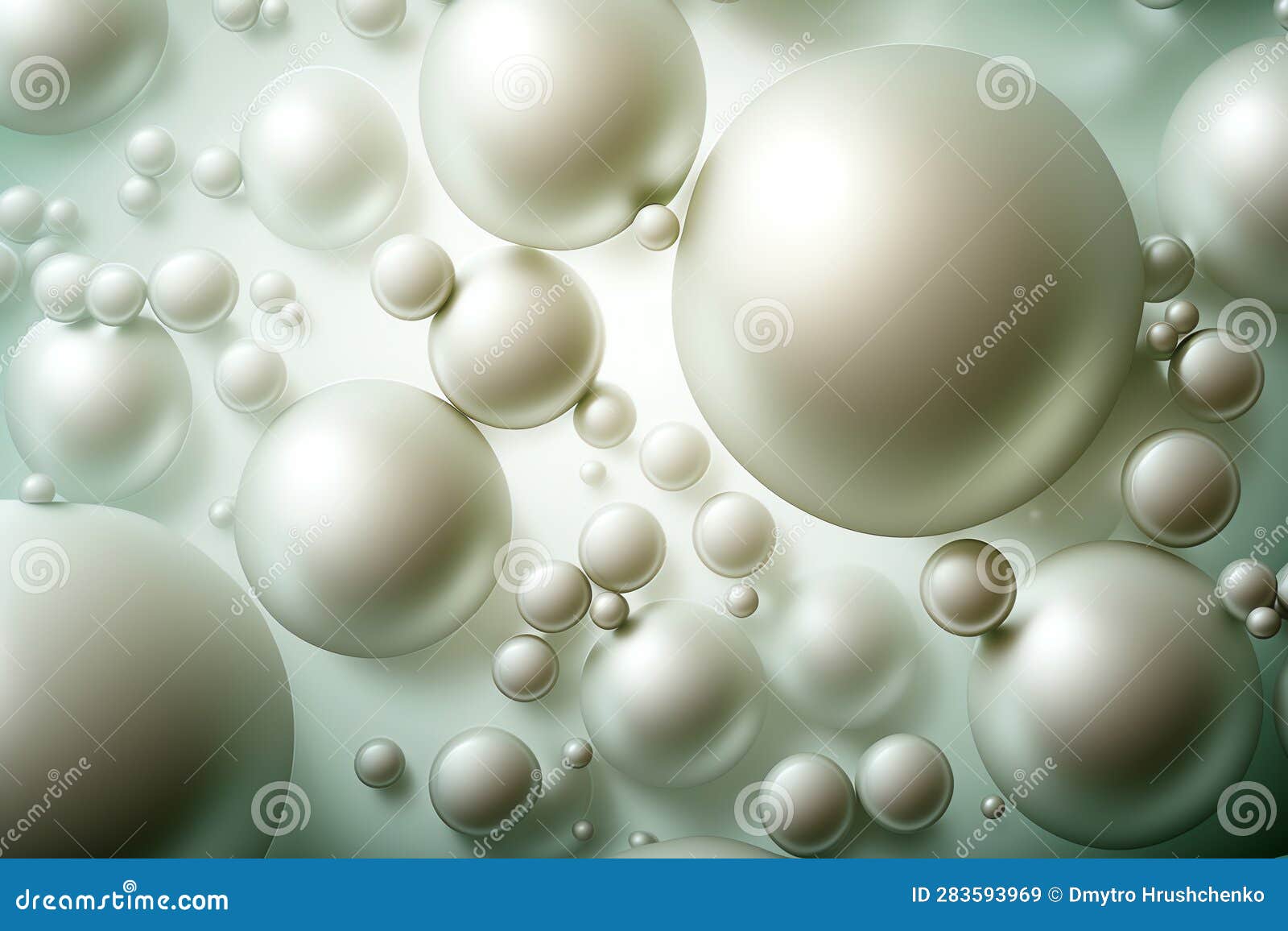 White Pearl Background. Color Bubbles. Pearl Background Stock Illustration Illustration of