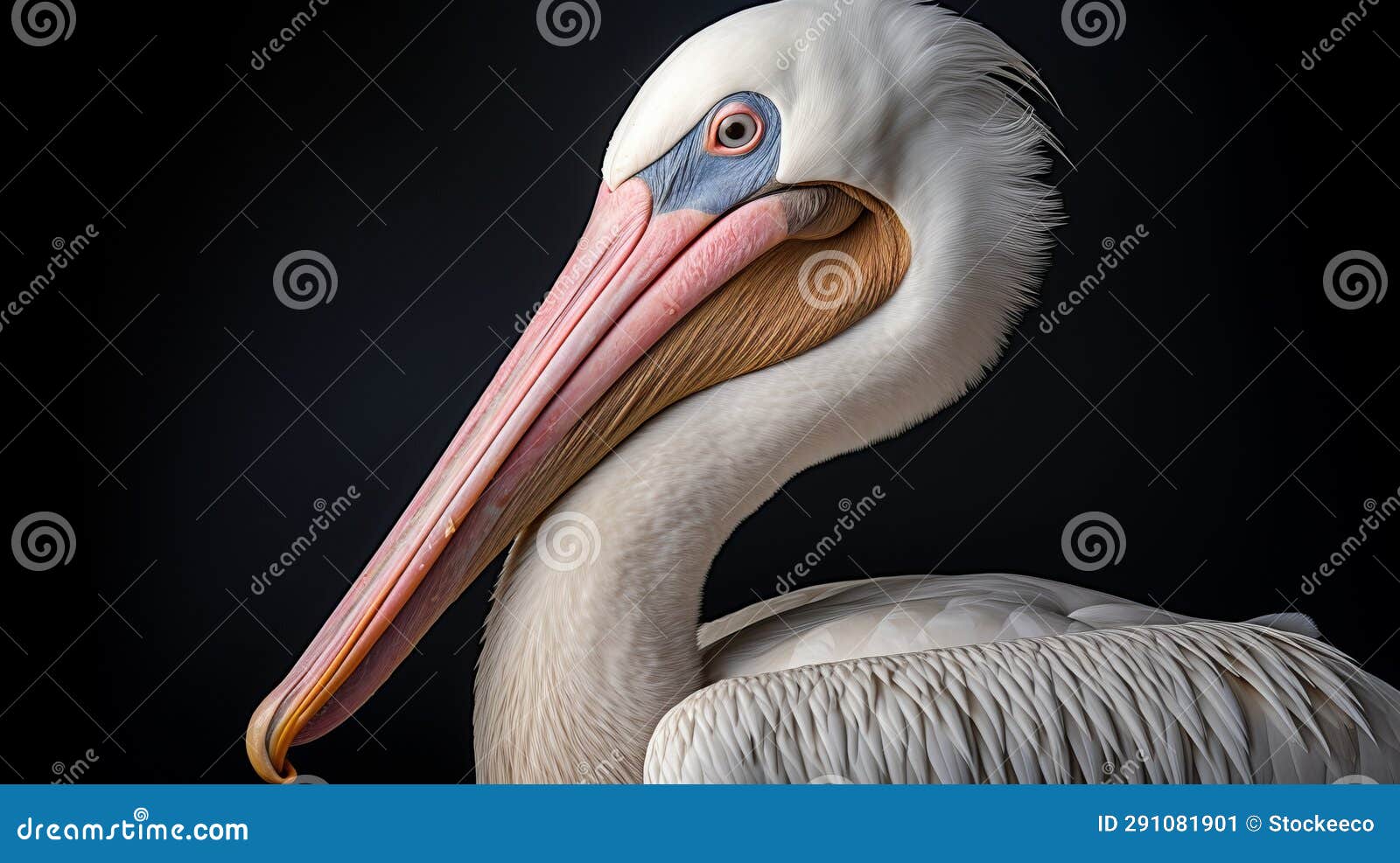 western-style portrait of a spectacled pelican