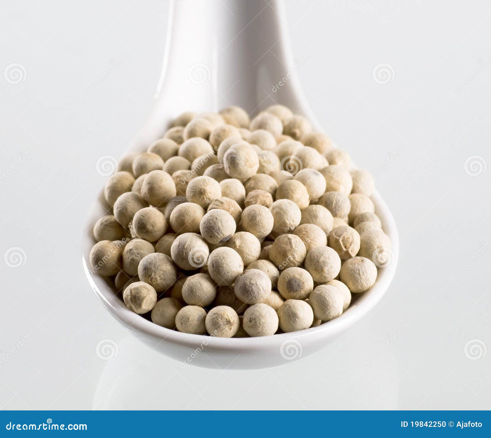 White peppercorns stock photo. Image of porcelain, culinary 19842250