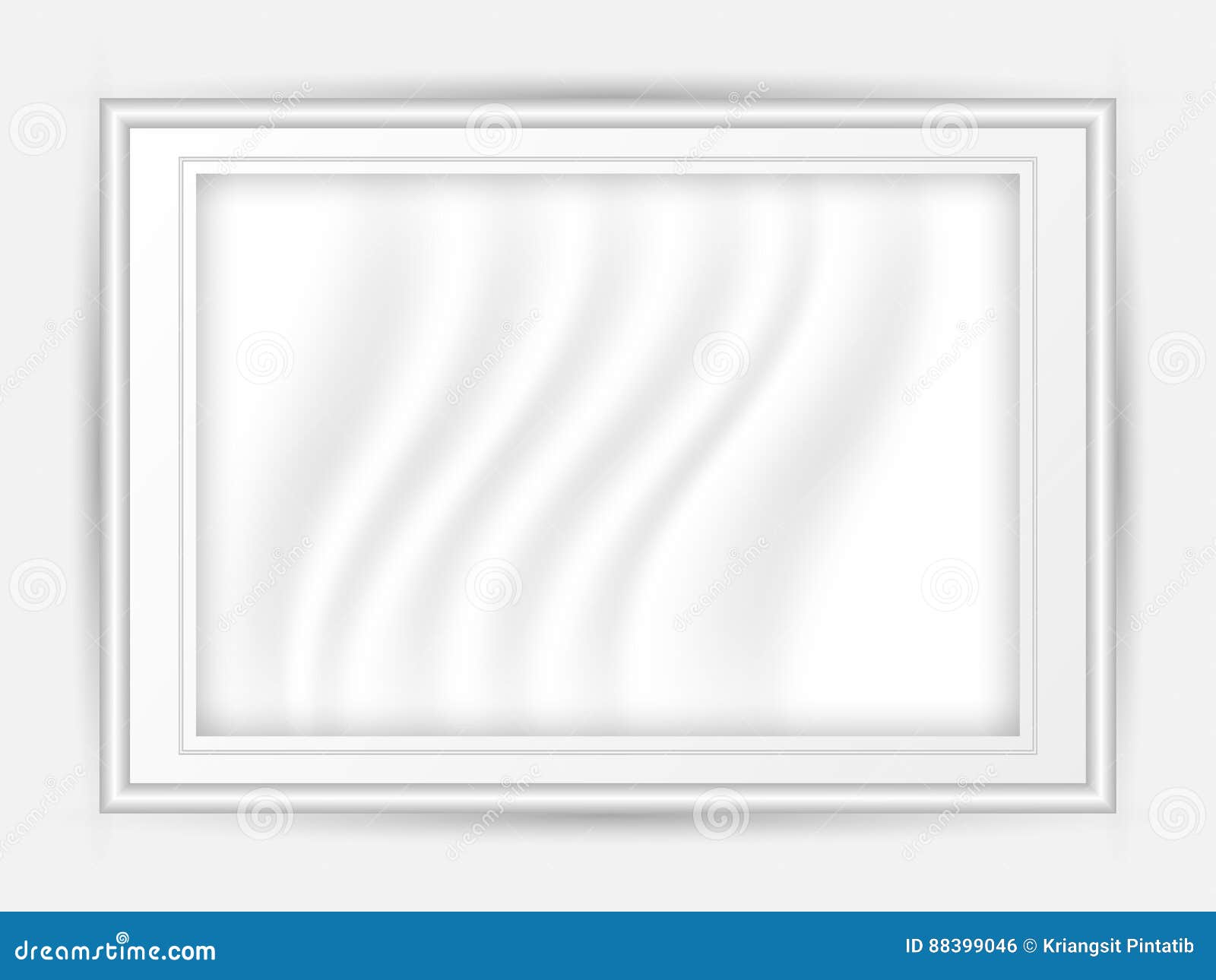 White Picture Frame Vector Design Illustration Stock Vector