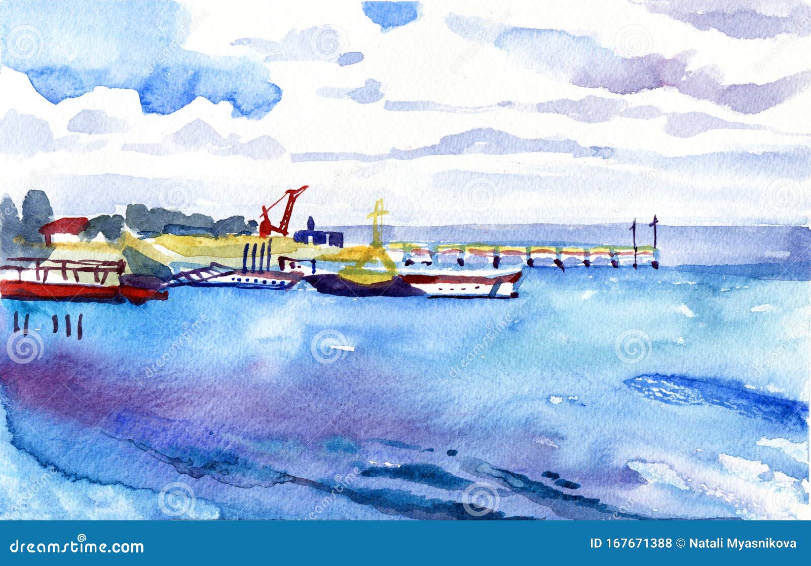 Download 2 006 Watercolor Seascape Photos Free Royalty Free Stock Photos From Dreamstime