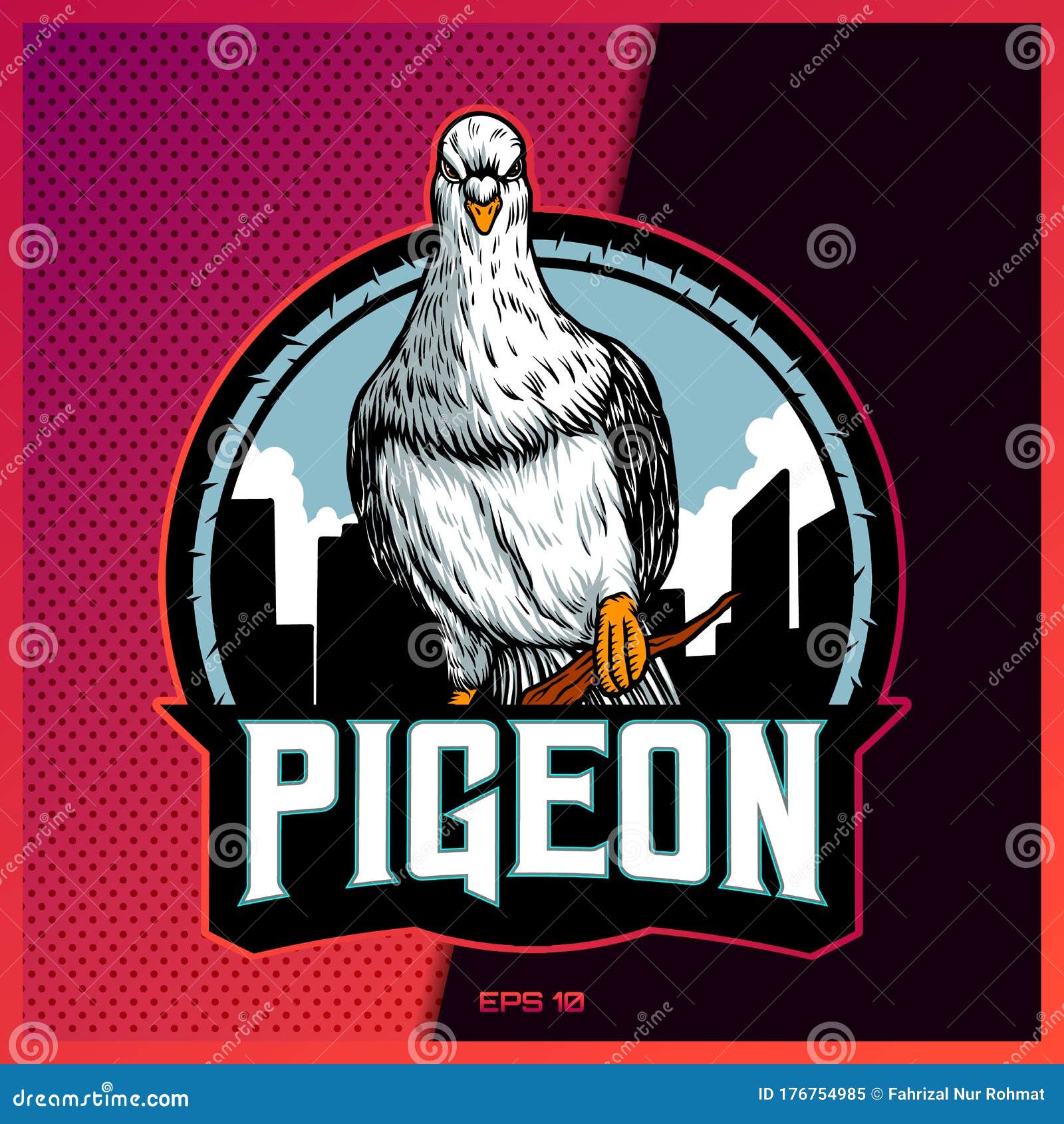 Pigeon Bird Logo Simple Modern Vector Stock Vector (Royalty Free)  1898979277 | Shutterstock