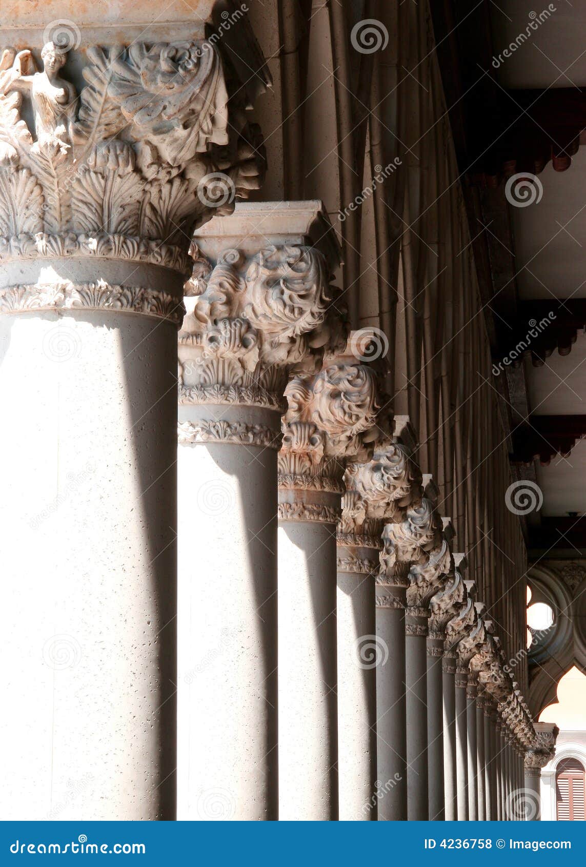 White pillars stock photo. Image of column, marble, arch 4236758