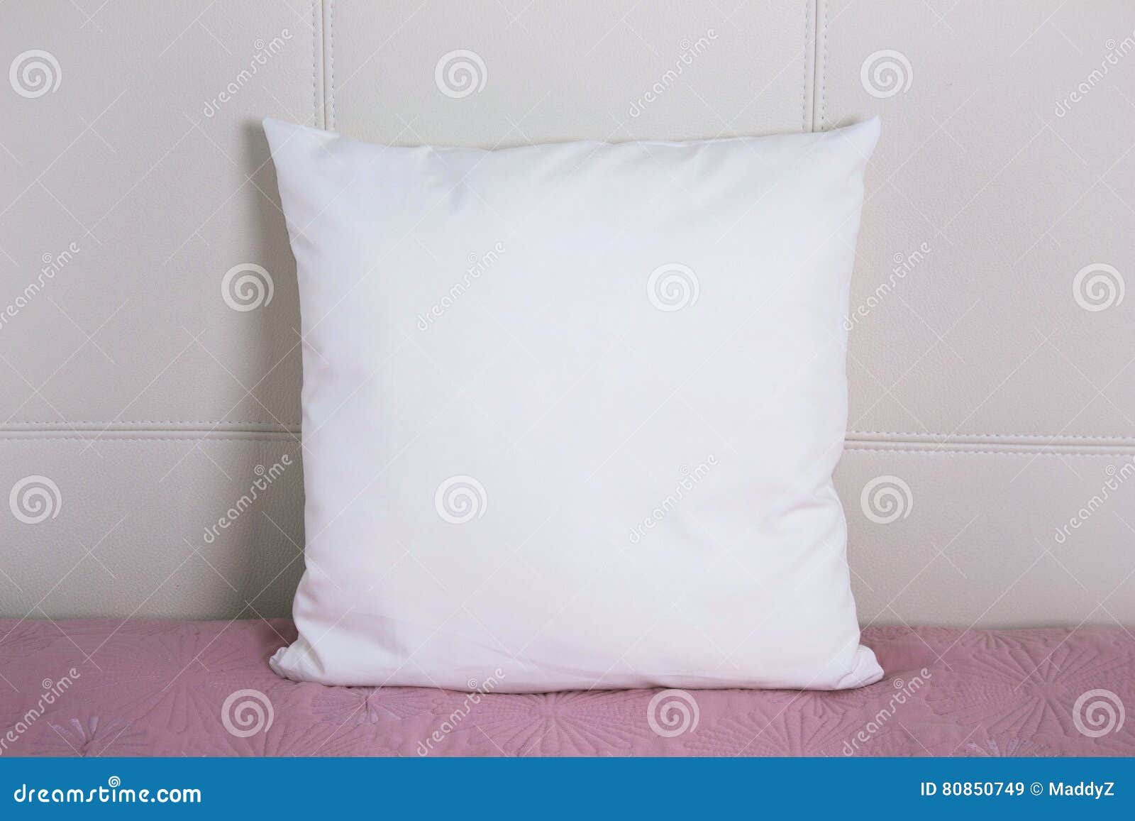 white pillow case mockup. interior photo