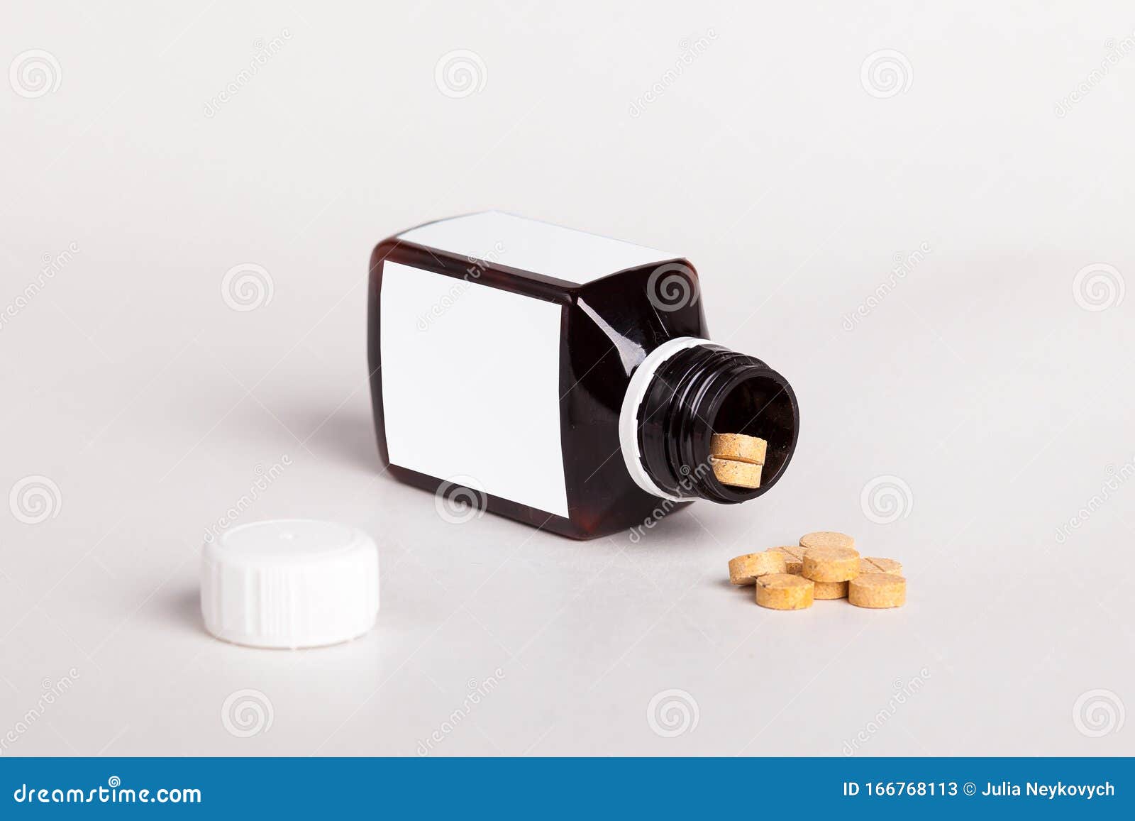 Download White Pills Box. Plastic Bottles. Drugs Box Mock-up. Medical Blank Cardboard. Mockup. Pills ...