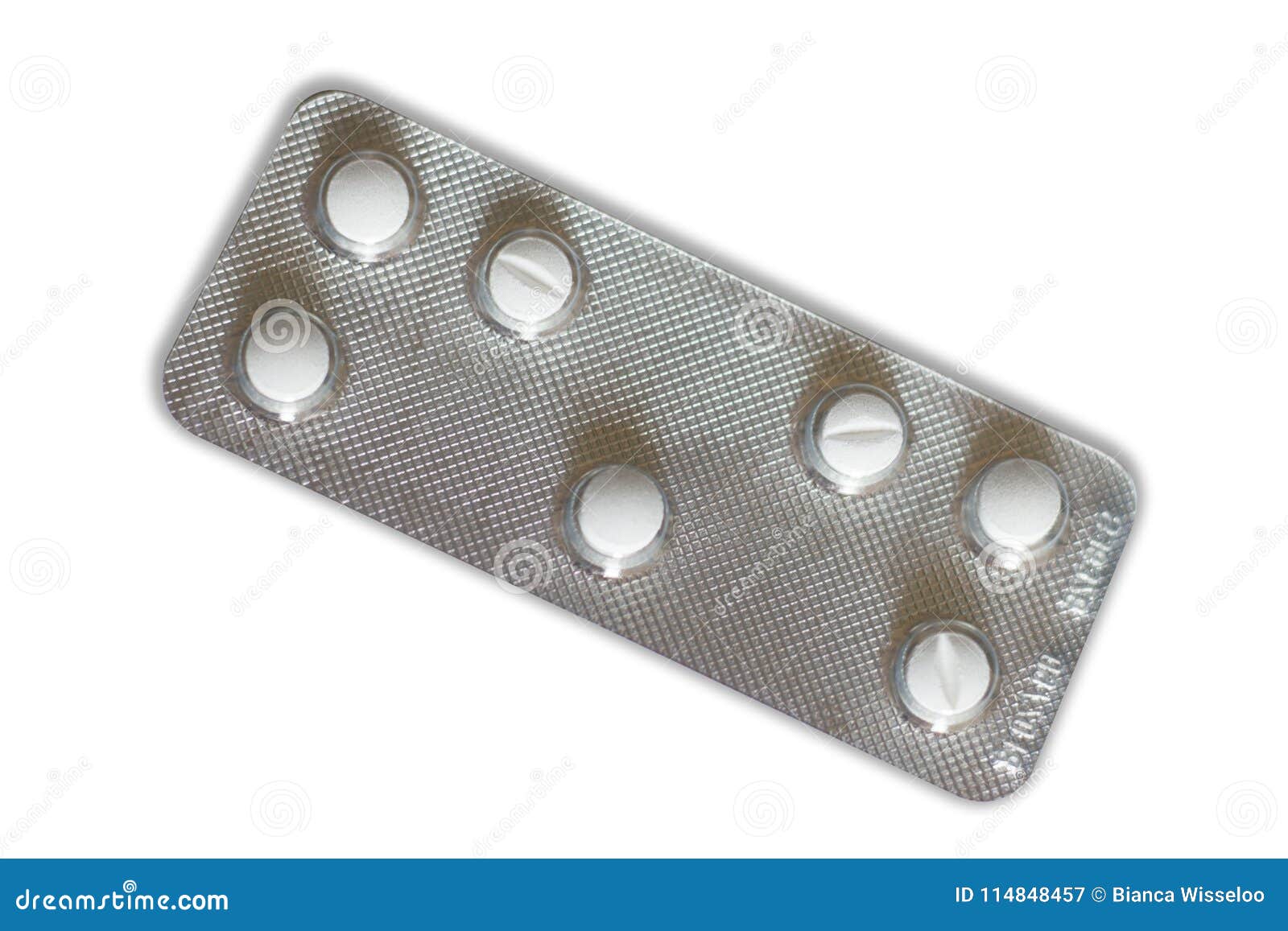 Pills in a Blister Packaging Stock Image - Image science, medical: 114848457