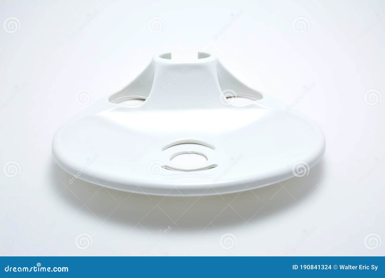 White Plastic Bathroom Soap Holder Stock Photo Image of object