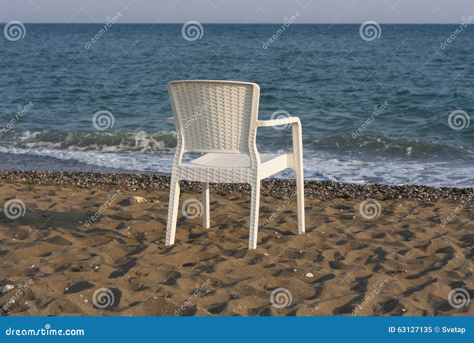White plastic beach chair stock image. Image of natural 63127135